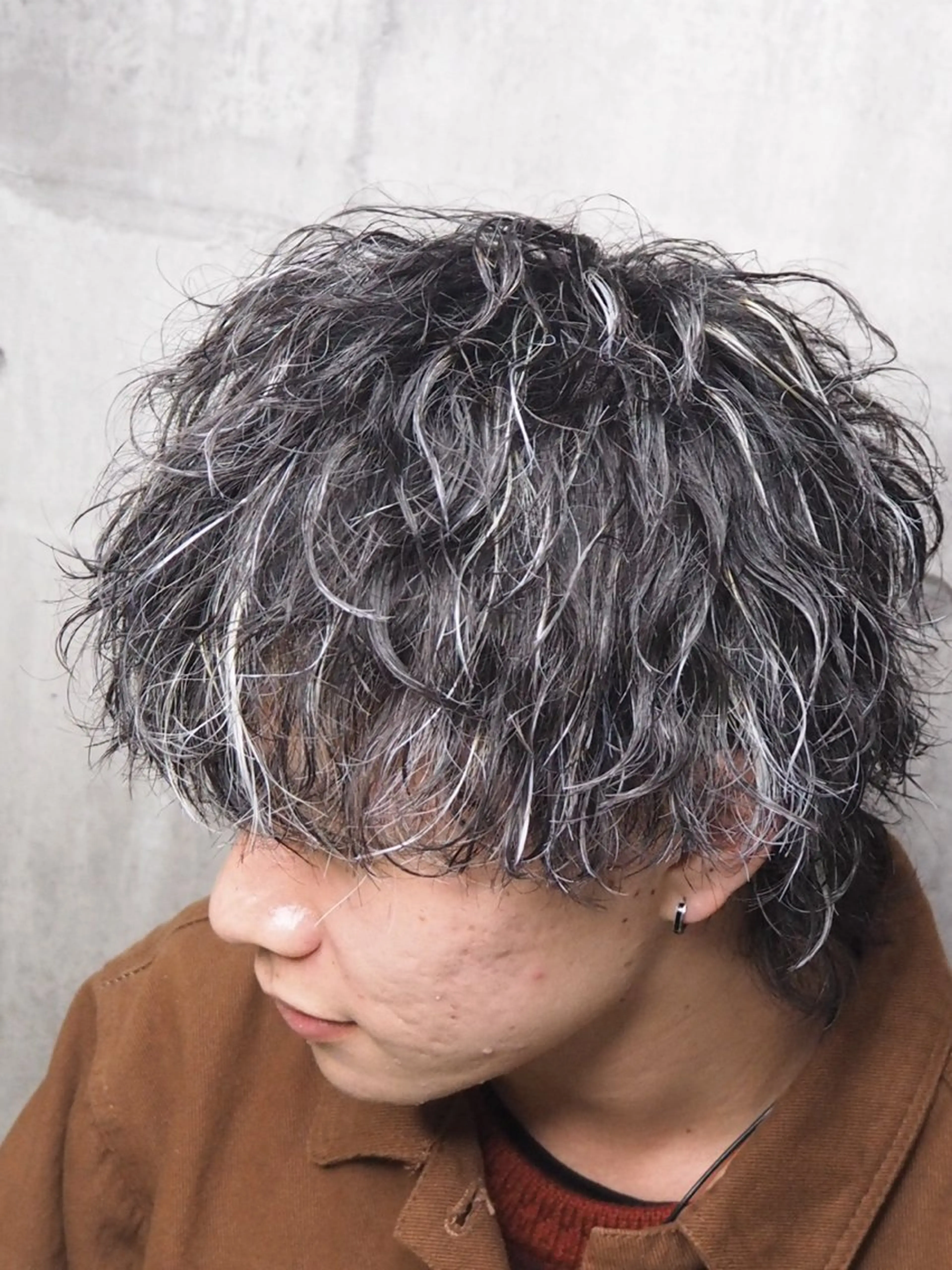 ショート カラー パーマ ヘアアレンジ メンズ NEXT NEO所属・メンズヘア静岡 ✂︎Ryuheiのヘアスタイル
