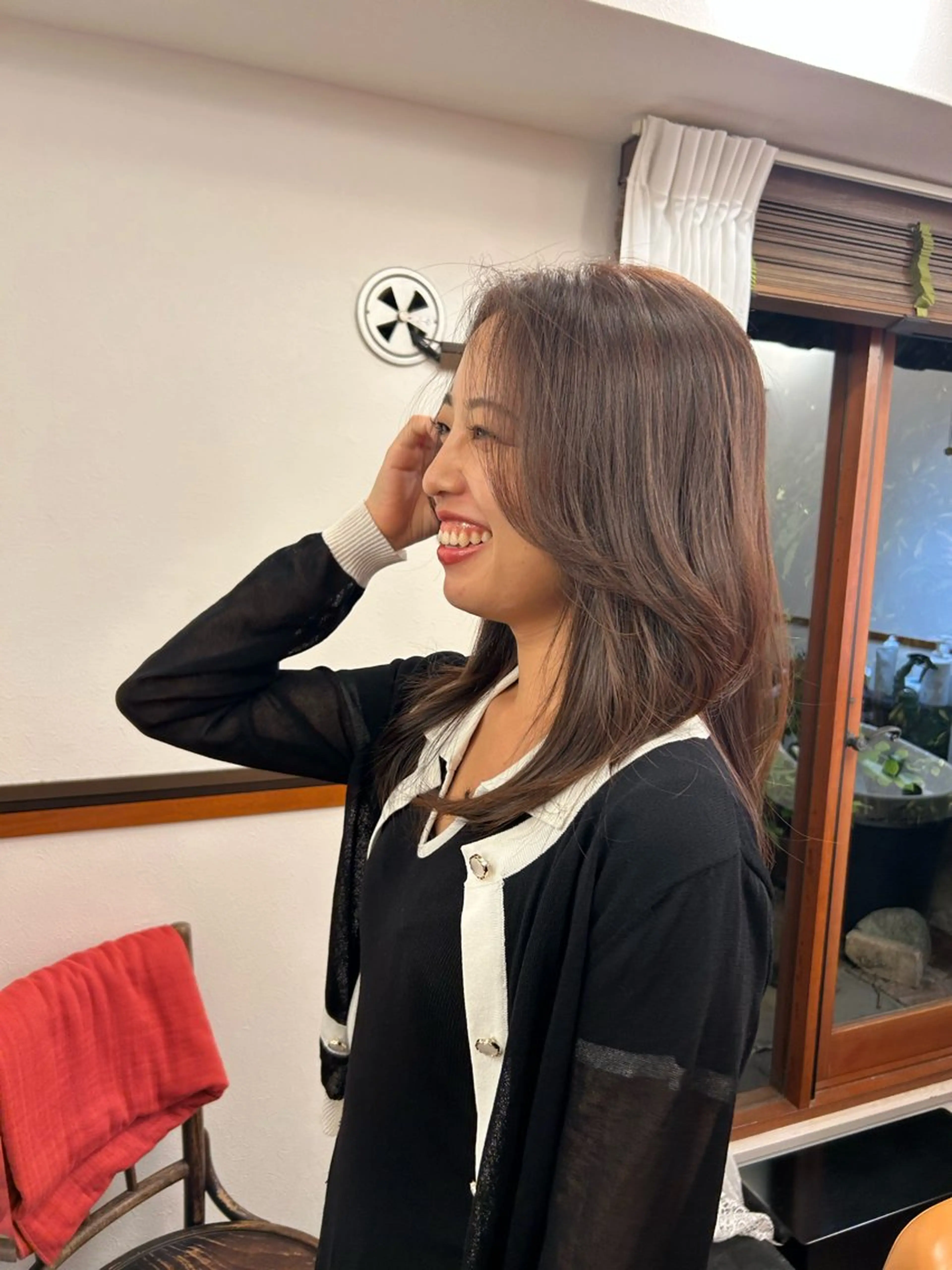 セミロング レイヤーカット/髪質 改善✨/藤田侑花のヘアスタイル