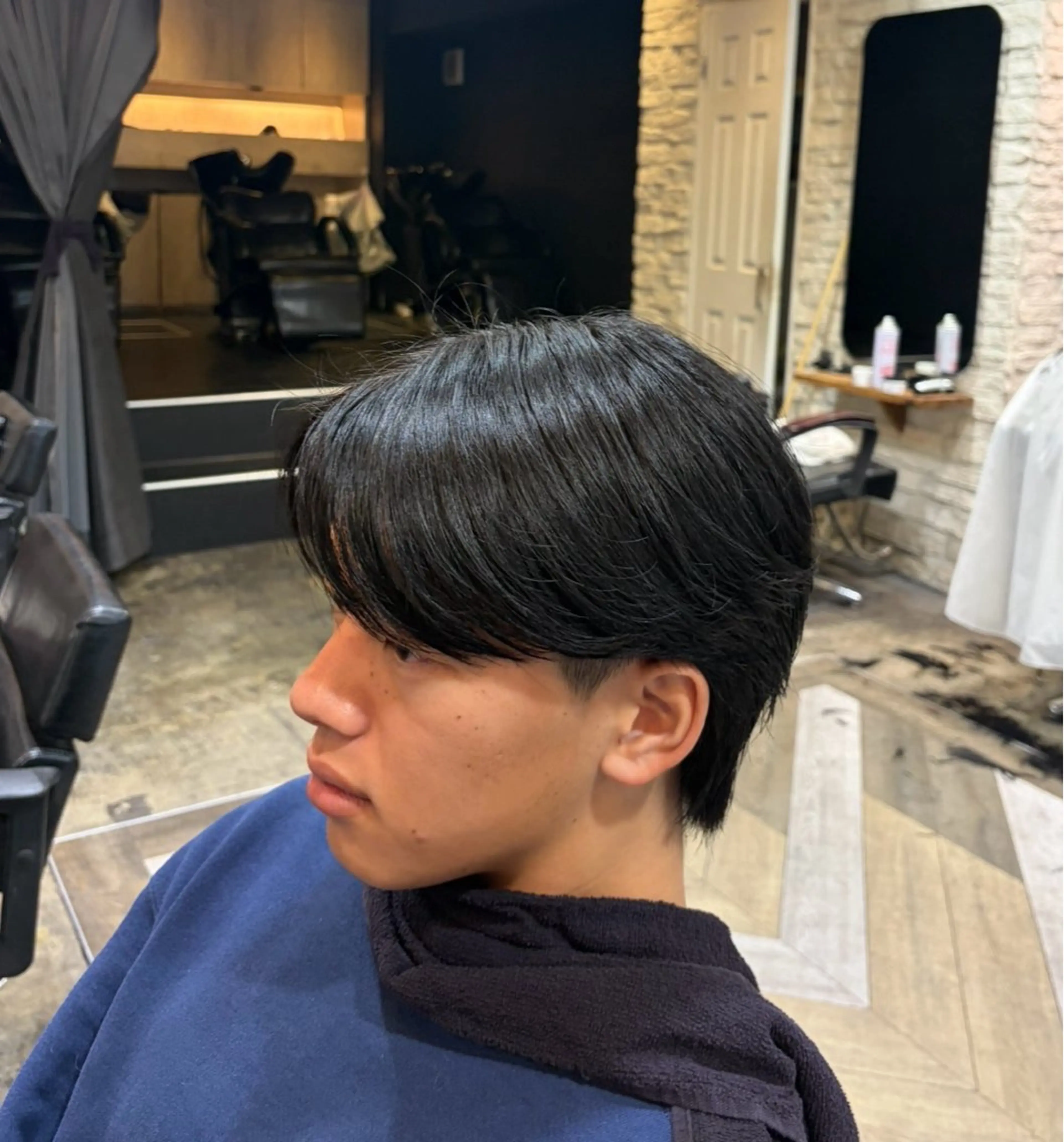 メンズ 縮毛矯正モデル/上村 コウスケのヘアスタイル