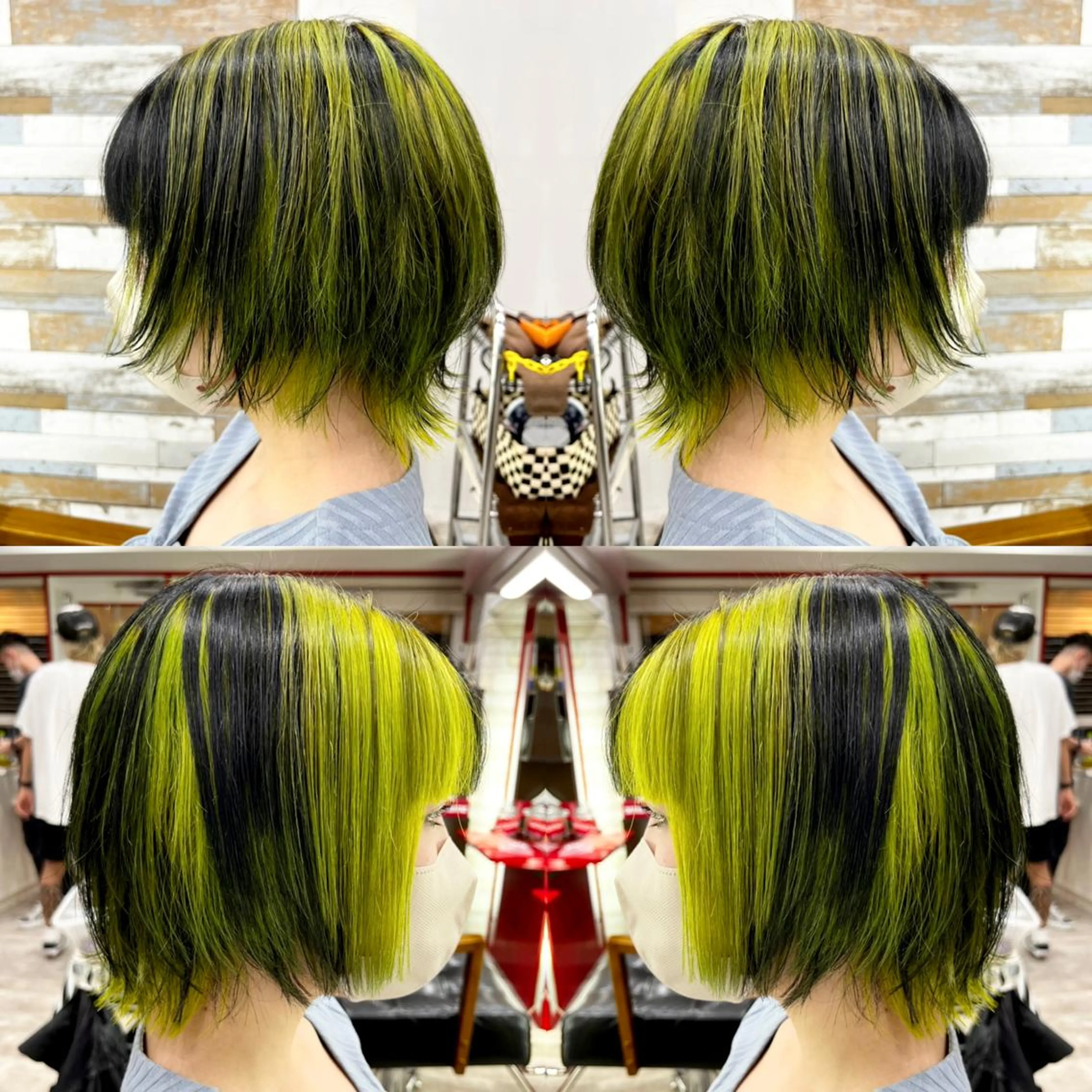 ショート カラー ヘアカラー トリートメント "PEPPU "所属・🌈推し色派手髪 ハイトーンShinのヘアスタイル