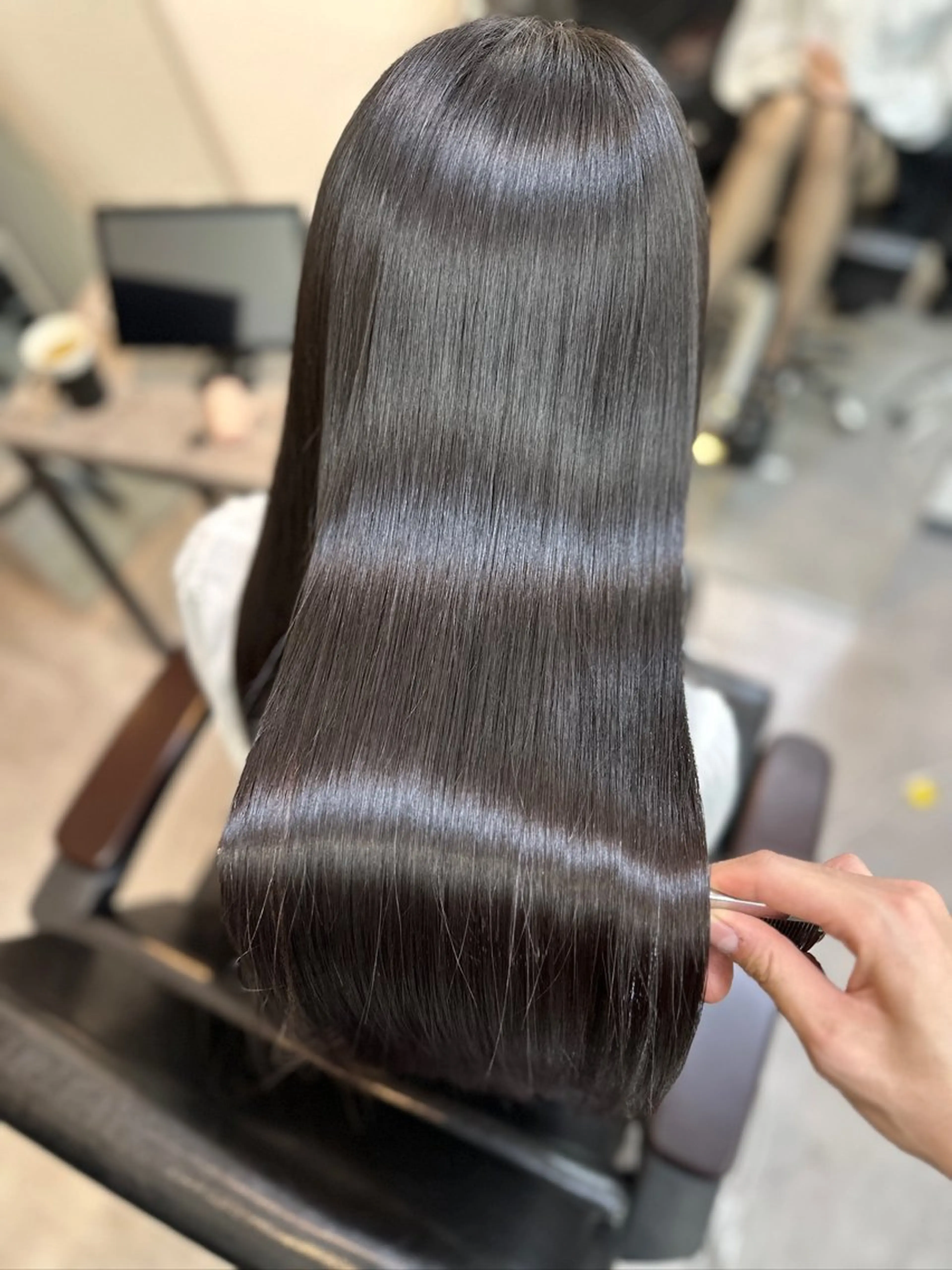 ロング カット ヘアカラー 縮毛矯正 トリートメント shinka　omotesando所属・ブリーチ縮毛矯正 /髪質改善/タイチのヘアスタイル