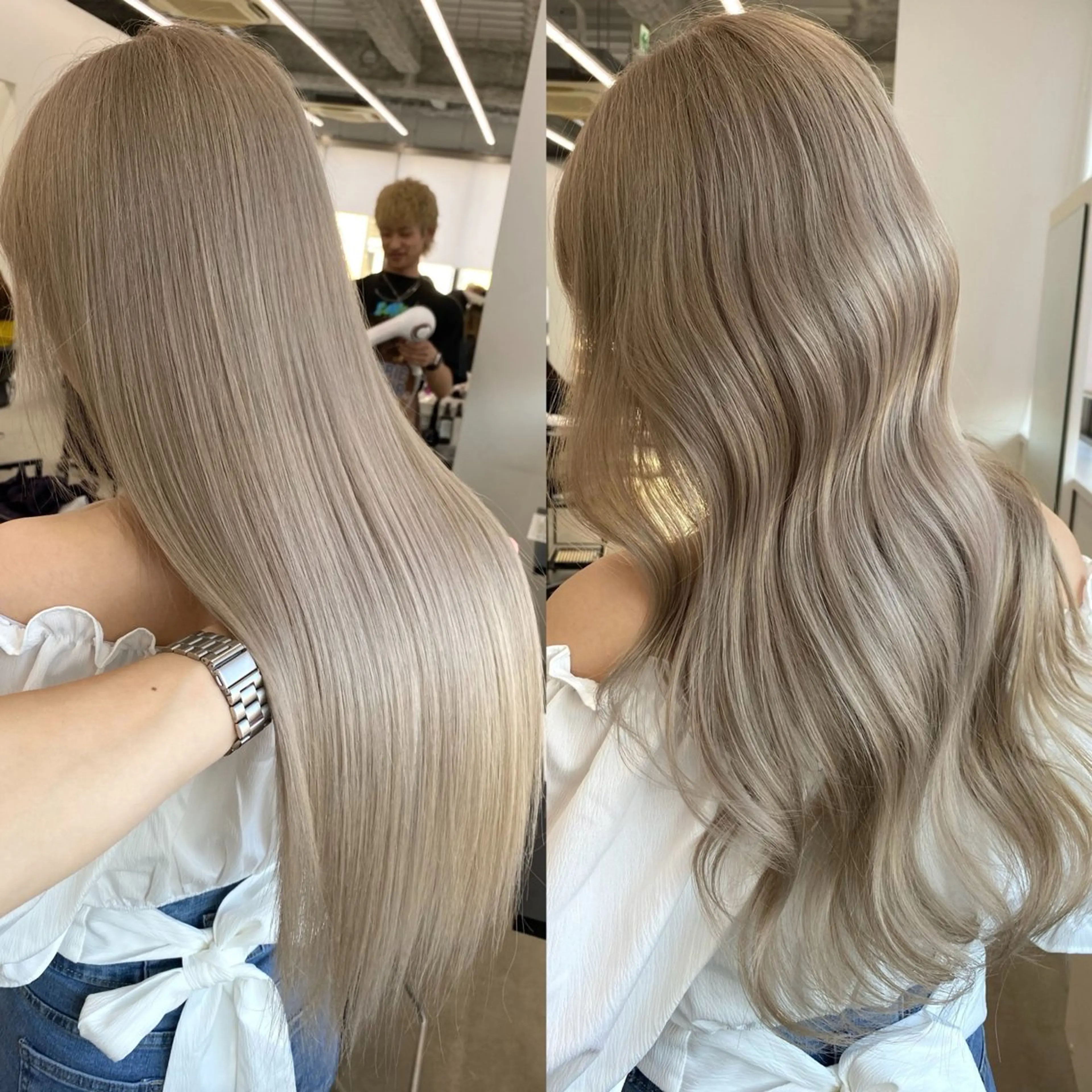 【U24限定】全頭2回ブリーチ+カラー+スタイリングの写真