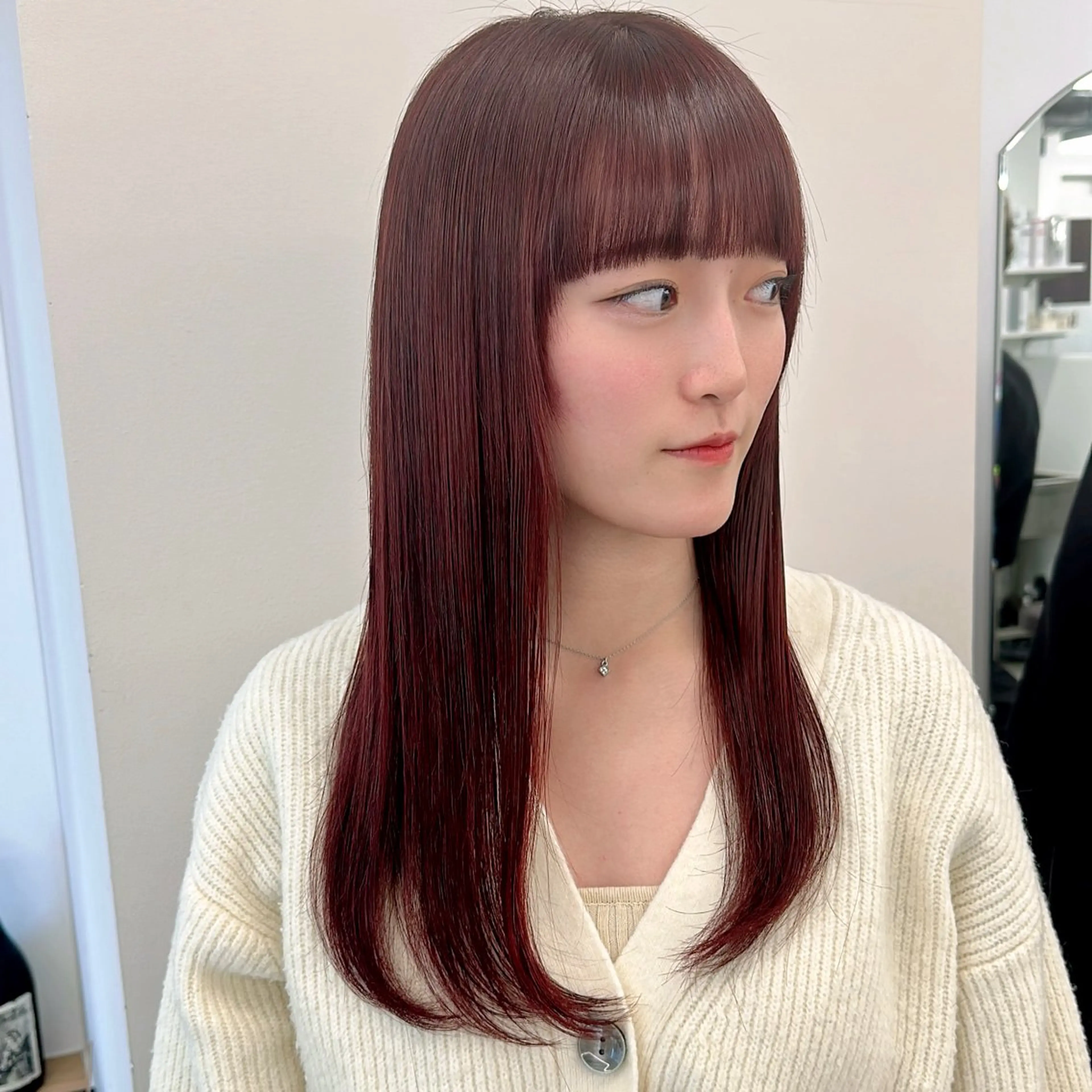 セミロング カラー カット ヘアカラー トリートメント ブリーチなし/レイヤ ー特化🌈Tommyのヘアスタイル