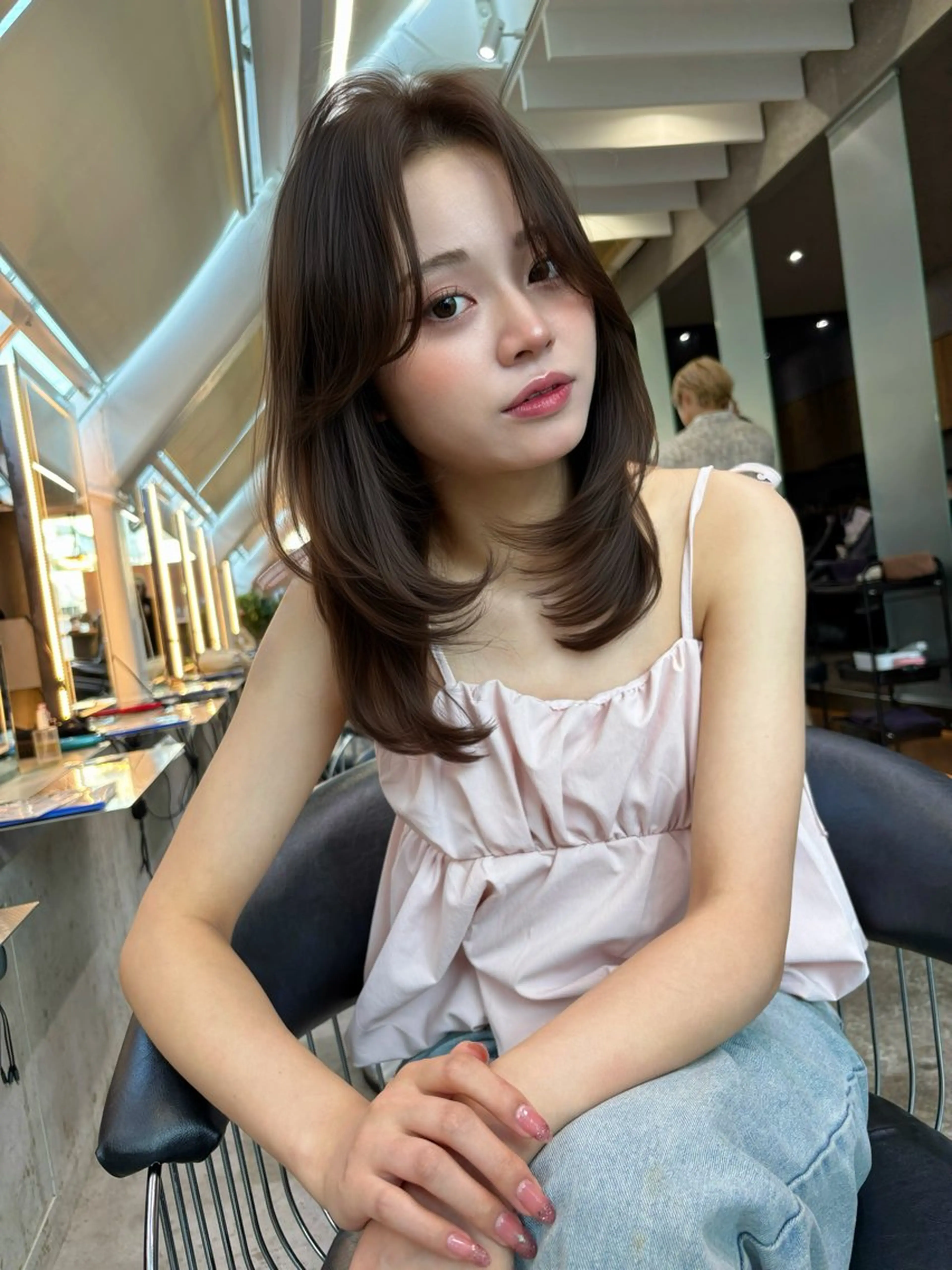 ミディアム カラー ベージュカラー ブリーチ 透明感カラー ブリーチなしカラー 髪質改善 カット ヘアカラー トリートメント 【ブリーチなし】 吉村　清志のヘアスタイル