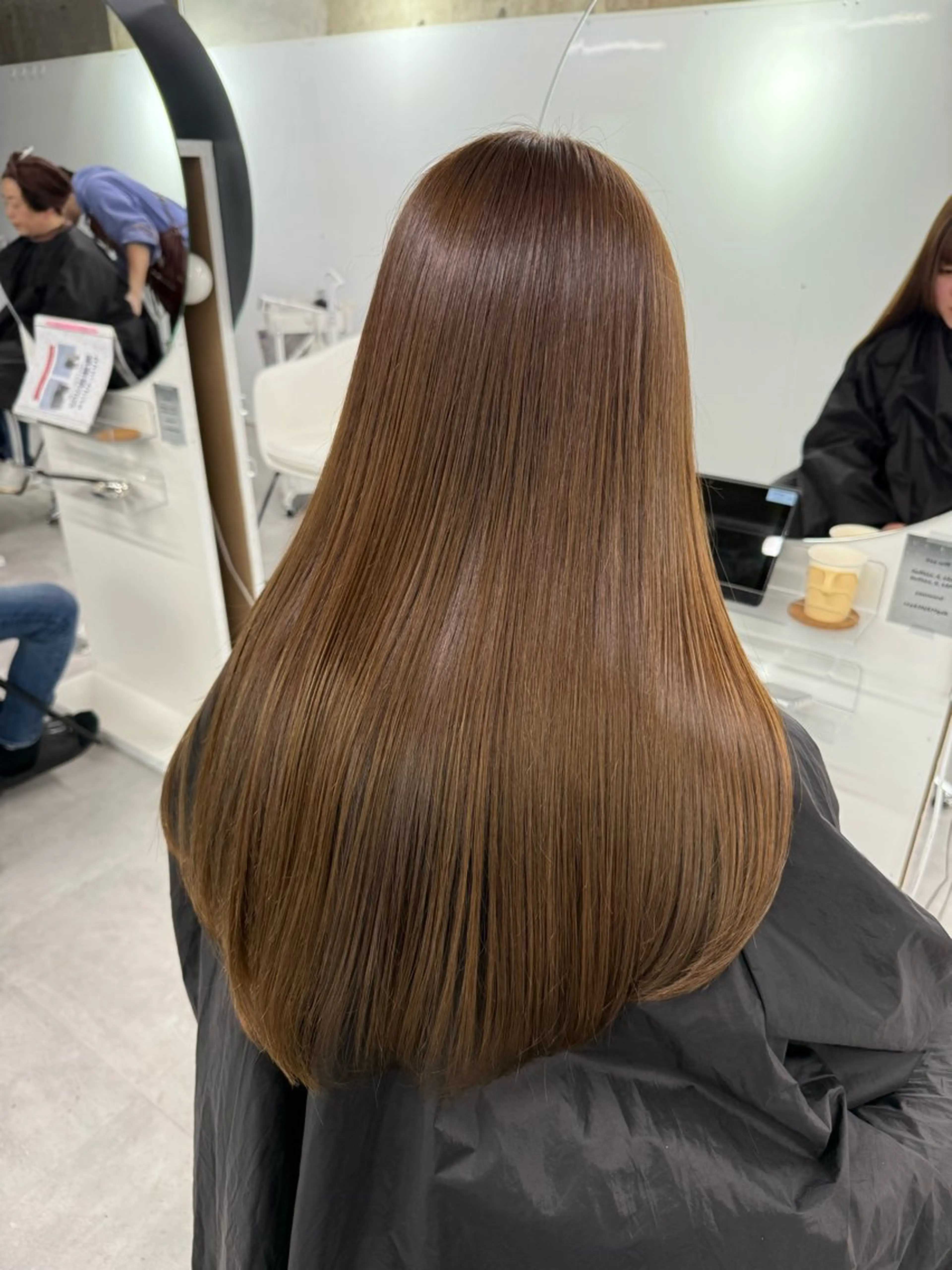 ロング カット ヘアカラー トリートメント yuuna ✮ レイヤーカットのヘアスタイル