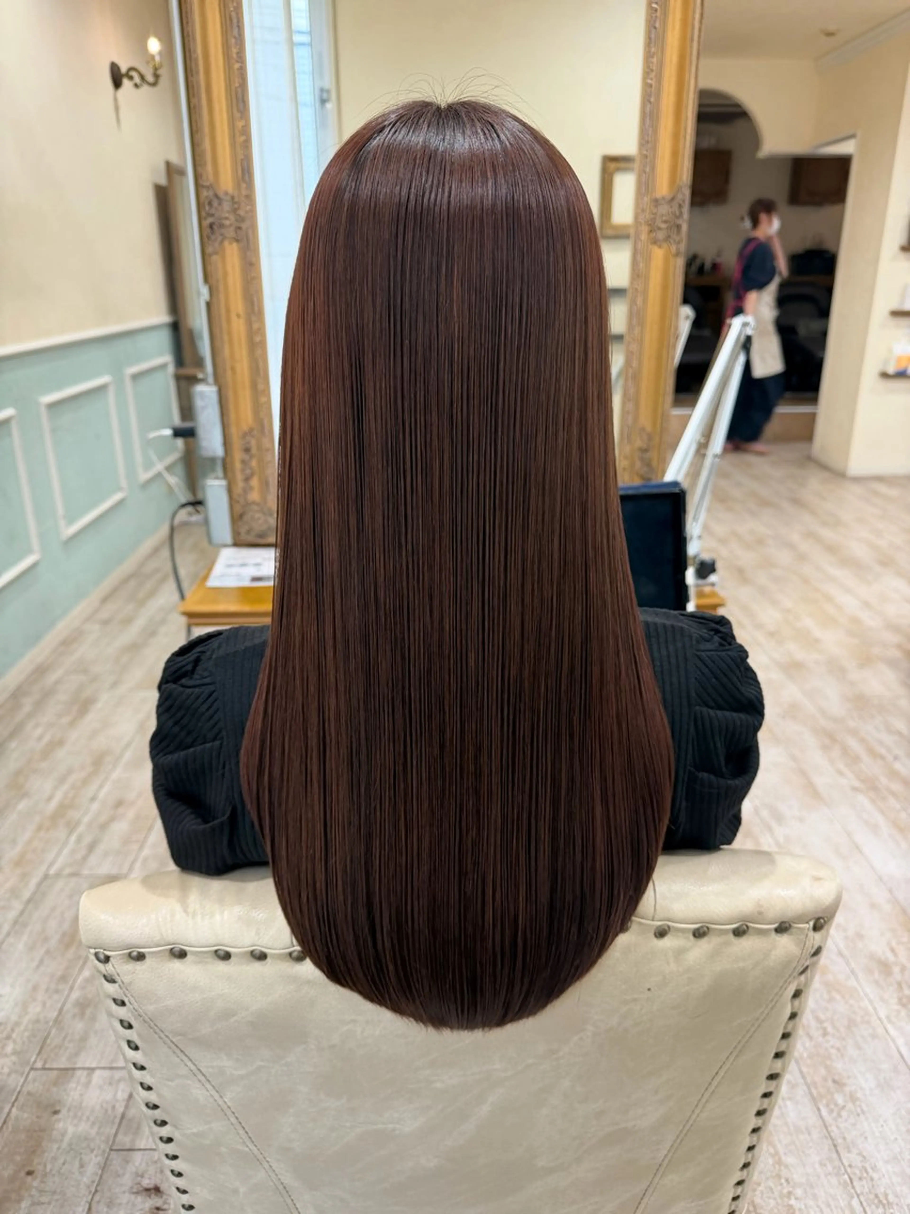 ロング カラー 髪質改善 レイヤーカット ロング カット ヘアカラー 縮毛矯正 トリートメント 新越谷noble店長 松本拓也▶◀*.のヘアスタイル