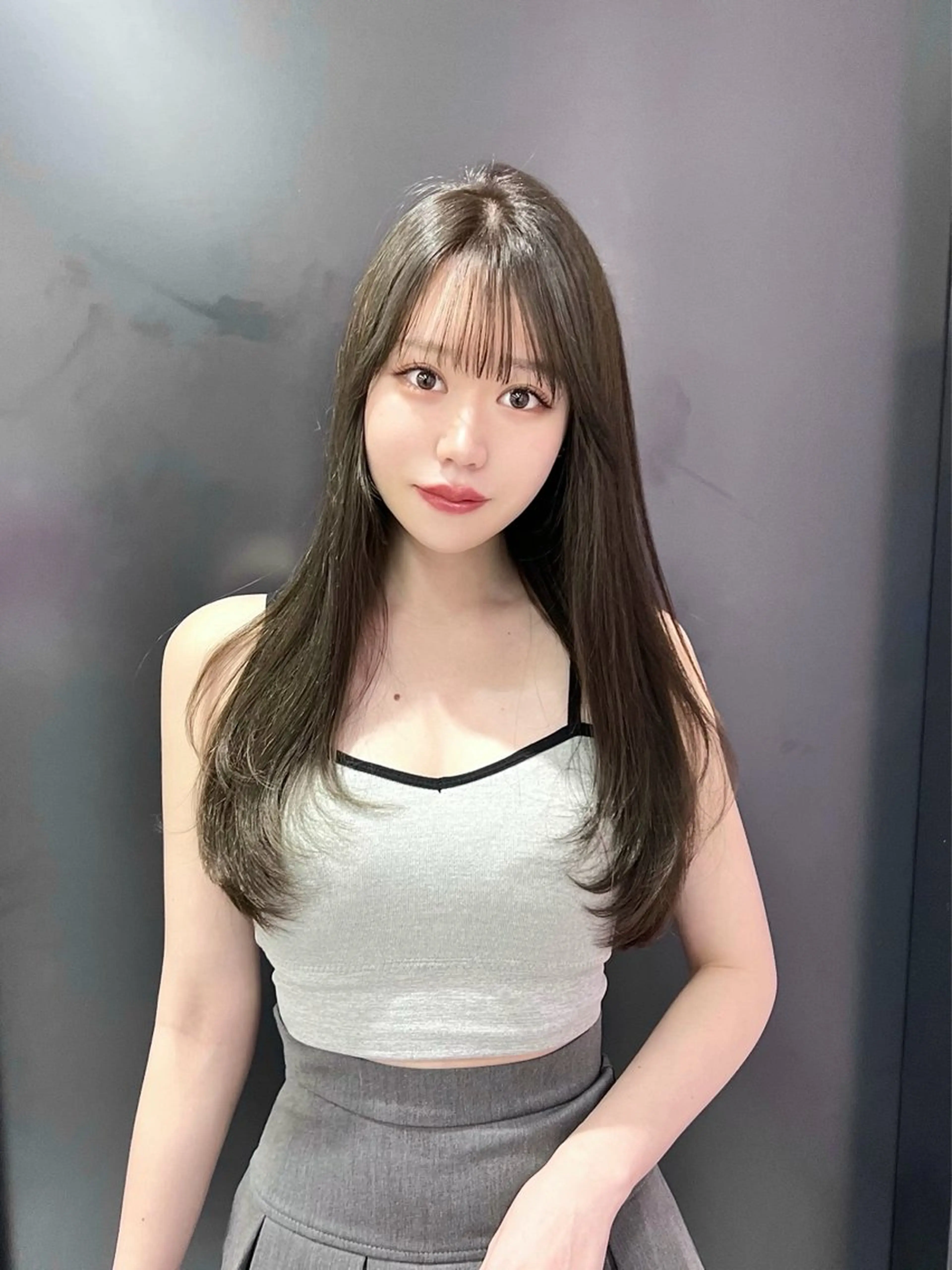 ロング カット ヘアカラー トリートメント 韓国/縮毛矯正/ カンタのヘアスタイル