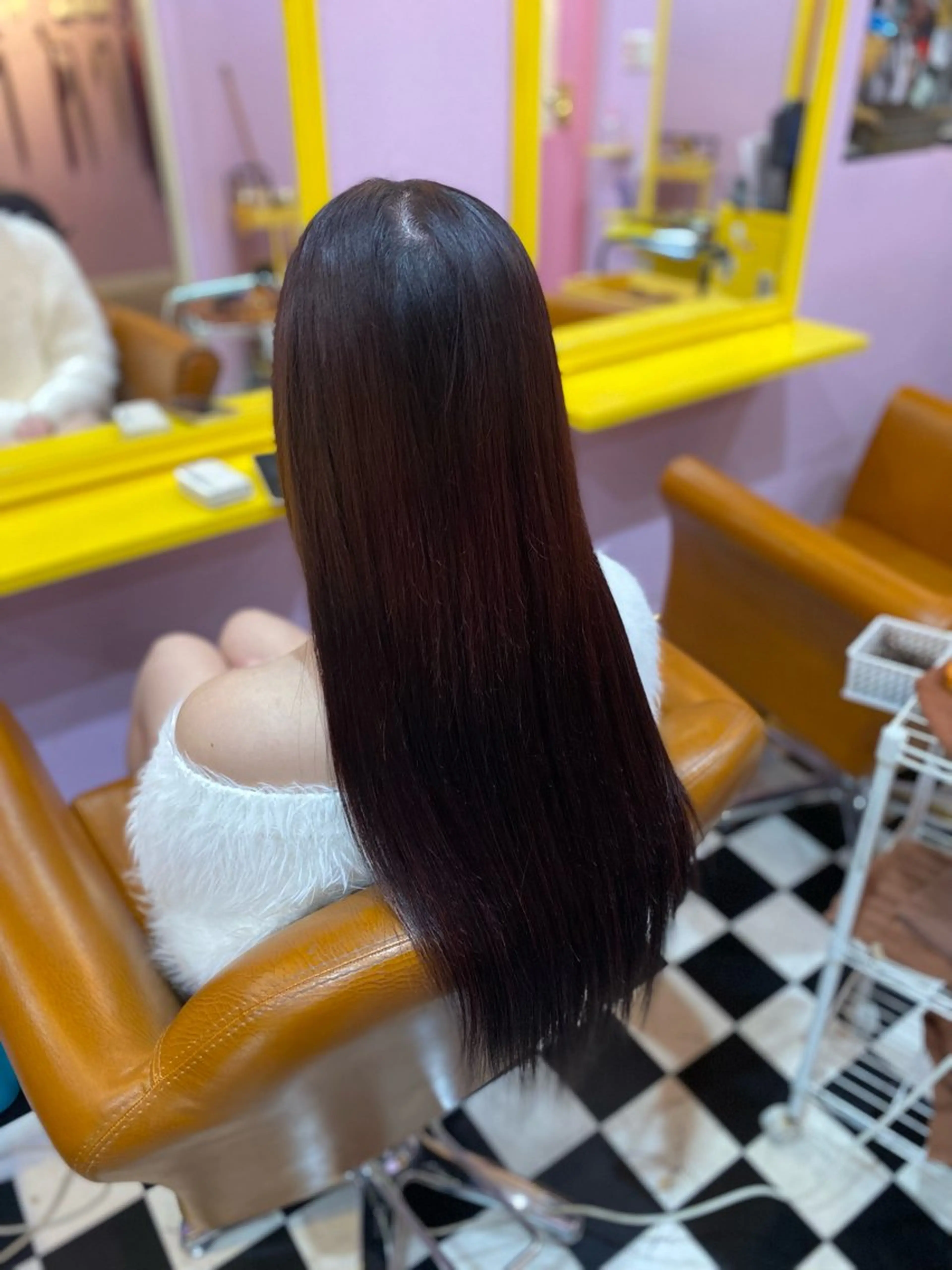 セミロング チビ編み込みエクステ どぅ〜す/YUIのヘアスタイル