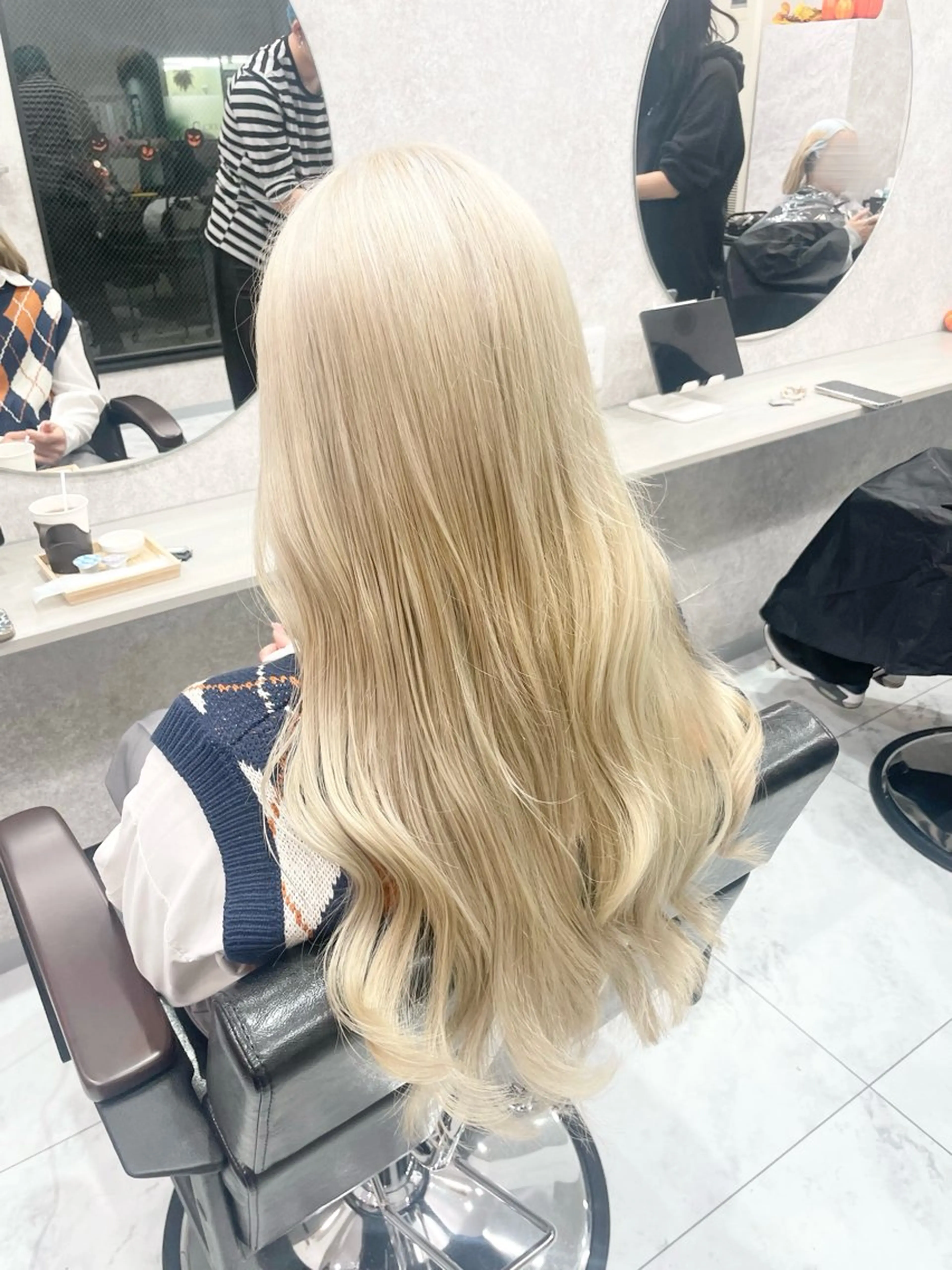 ロング 🦋ハイトーン🦋 石山 希理🦋のヘアスタイル