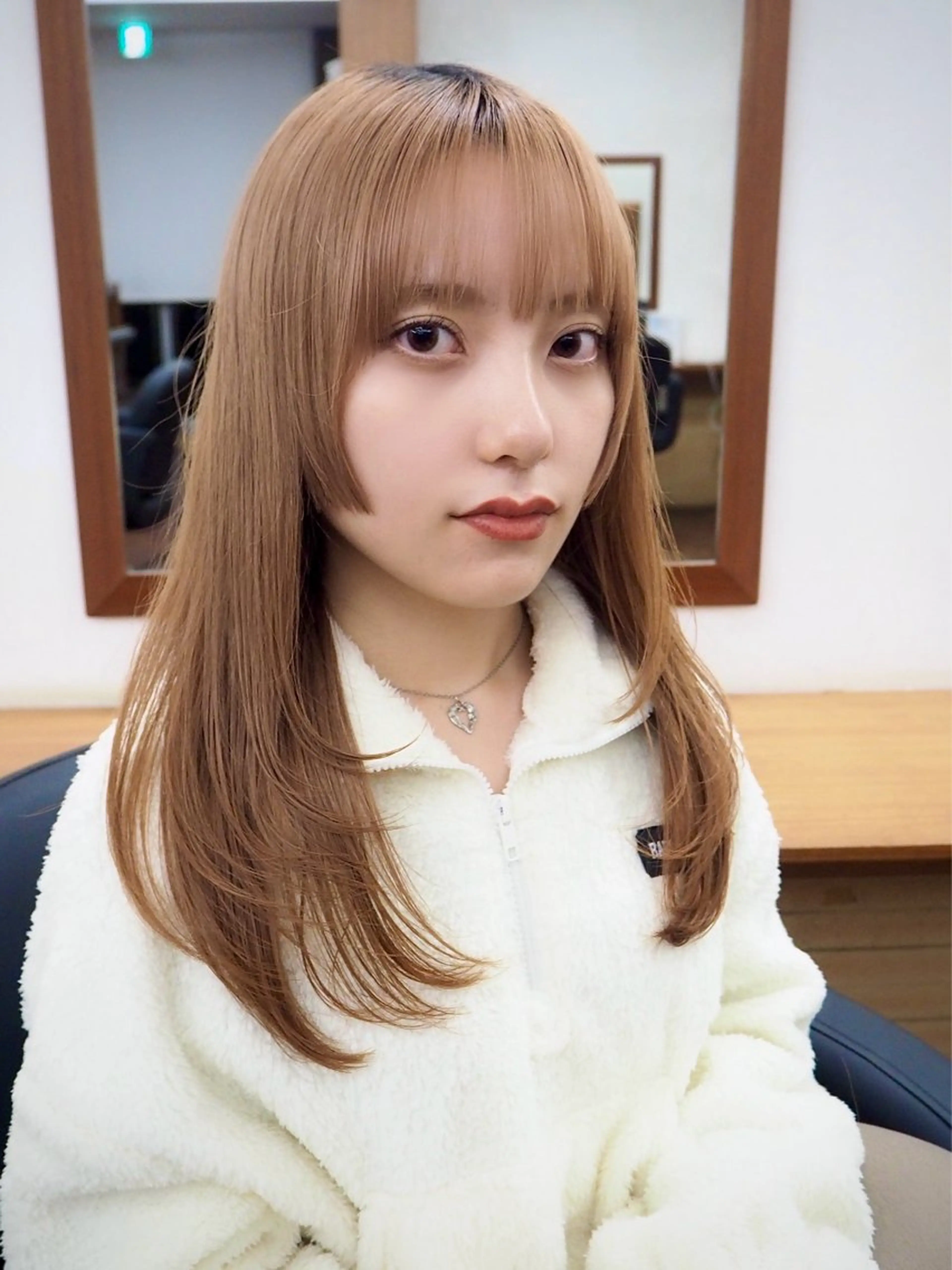 セミロング カラー 姫カット 韓国風ヘア レイヤーカット カット ヘアカラー トリートメント Paddle所属・似合わせレイヤー/ レイヤーパーマ/高倉のヘアスタイル