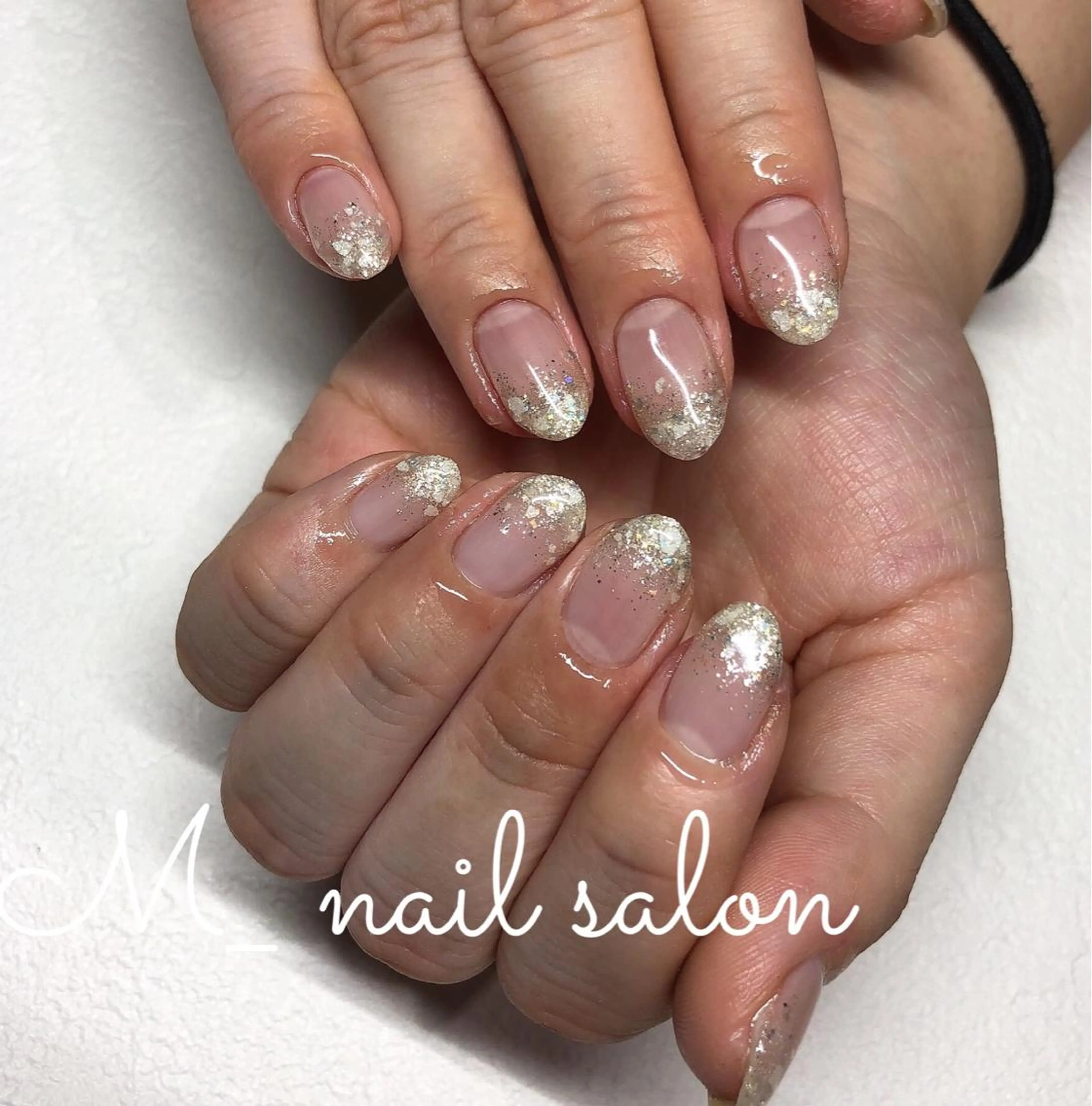 ネイル ラメ(グリッター) ラメグラデーション ワンカラーネイル M_nail salon所属・M_ nail salonのネイルデザイン