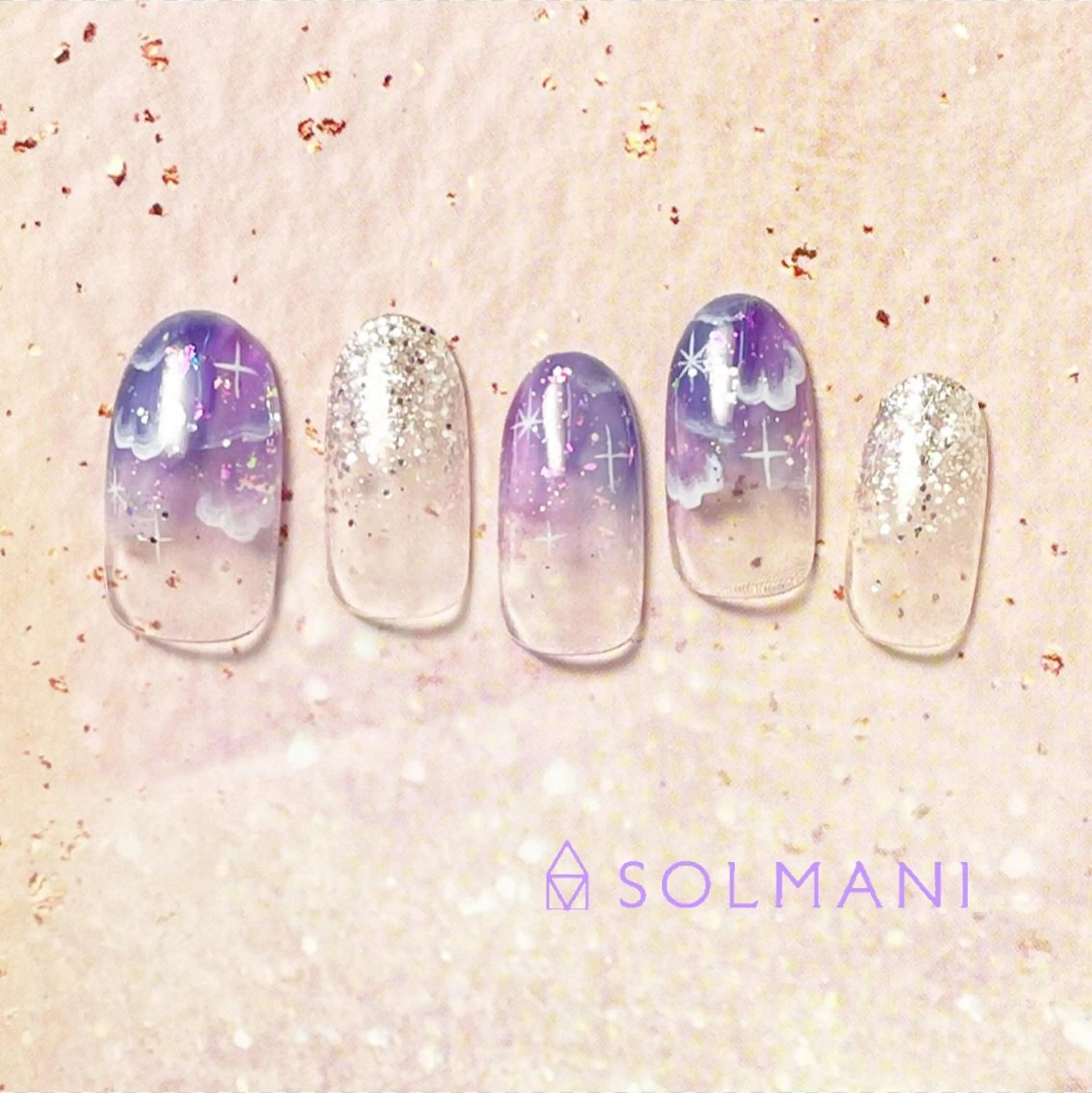 ネイル SOLMANI 予約担当のネイルデザイン