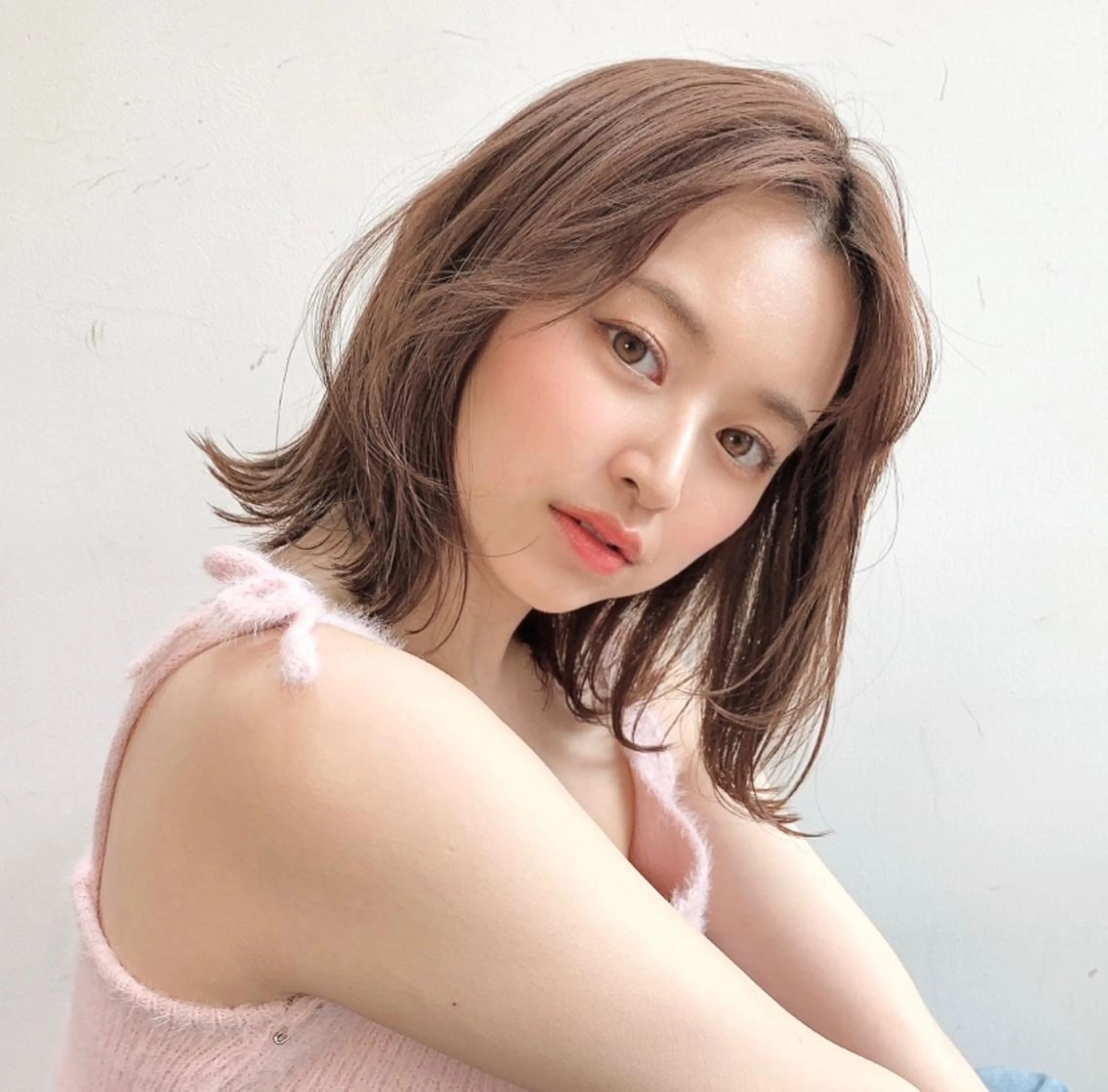 ショート カラー カット ヘアカラー トリートメント JYUNESU表参道所属・韓国ヘア🇰🇷🎀 透明感カラーのヘアスタイル