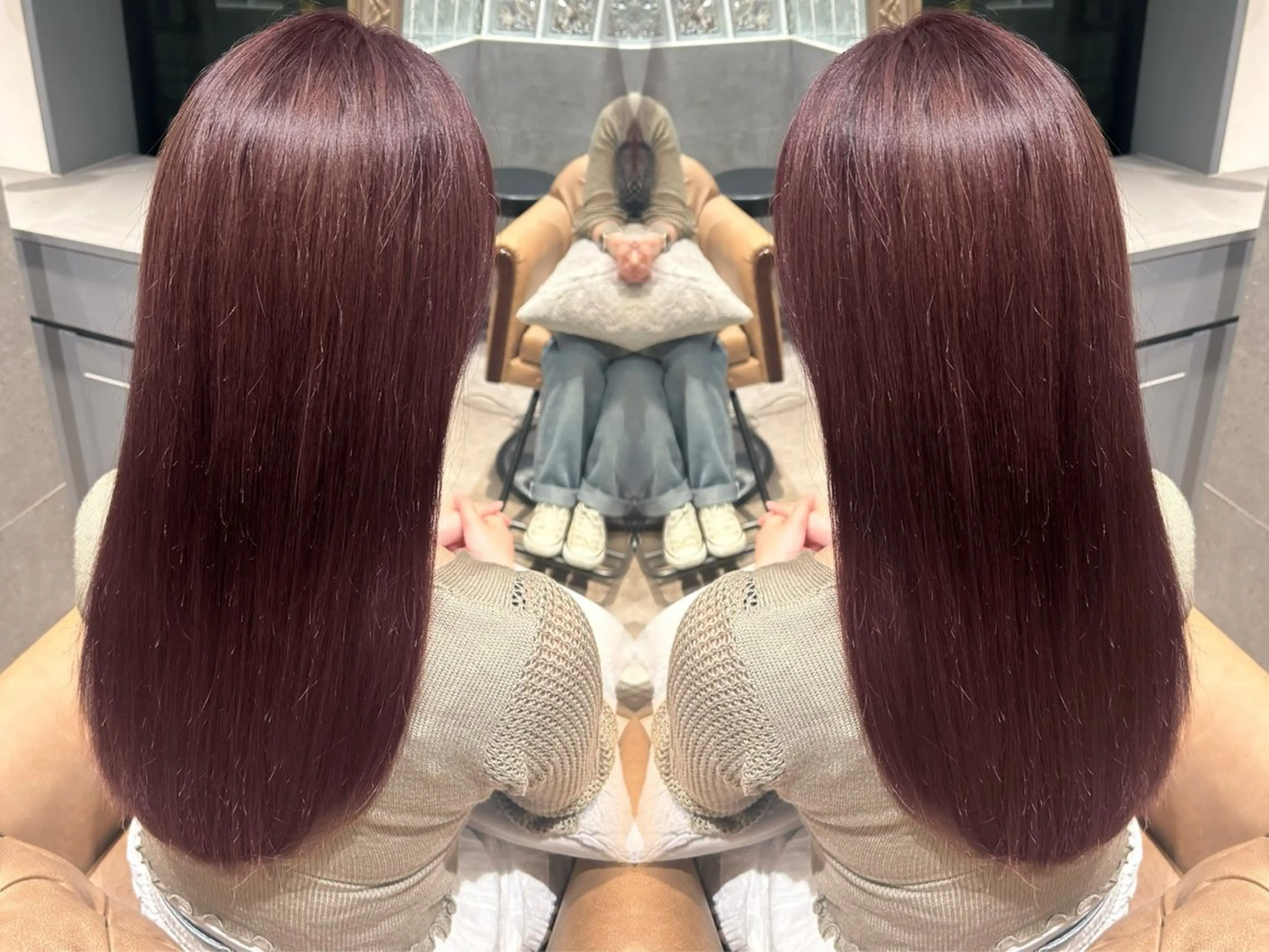 ロング カラー ヘアカラー トリートメント ハイトーン×透明感 たけるのヘアスタイル