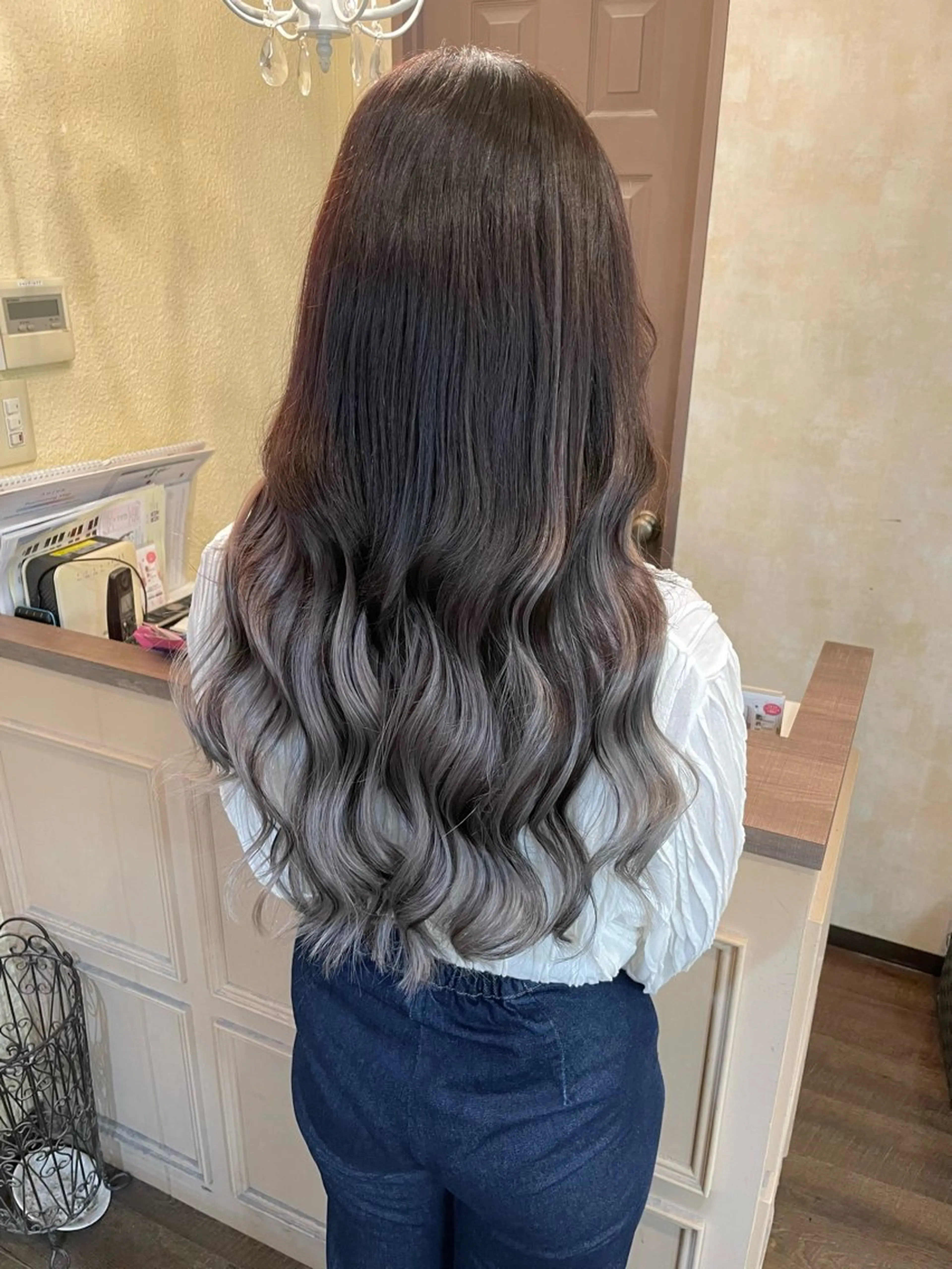 ロング ヘアアレンジ シールエクステ エクステ カット エクステ MagicMush ✴︎シールエクステのヘアスタイル