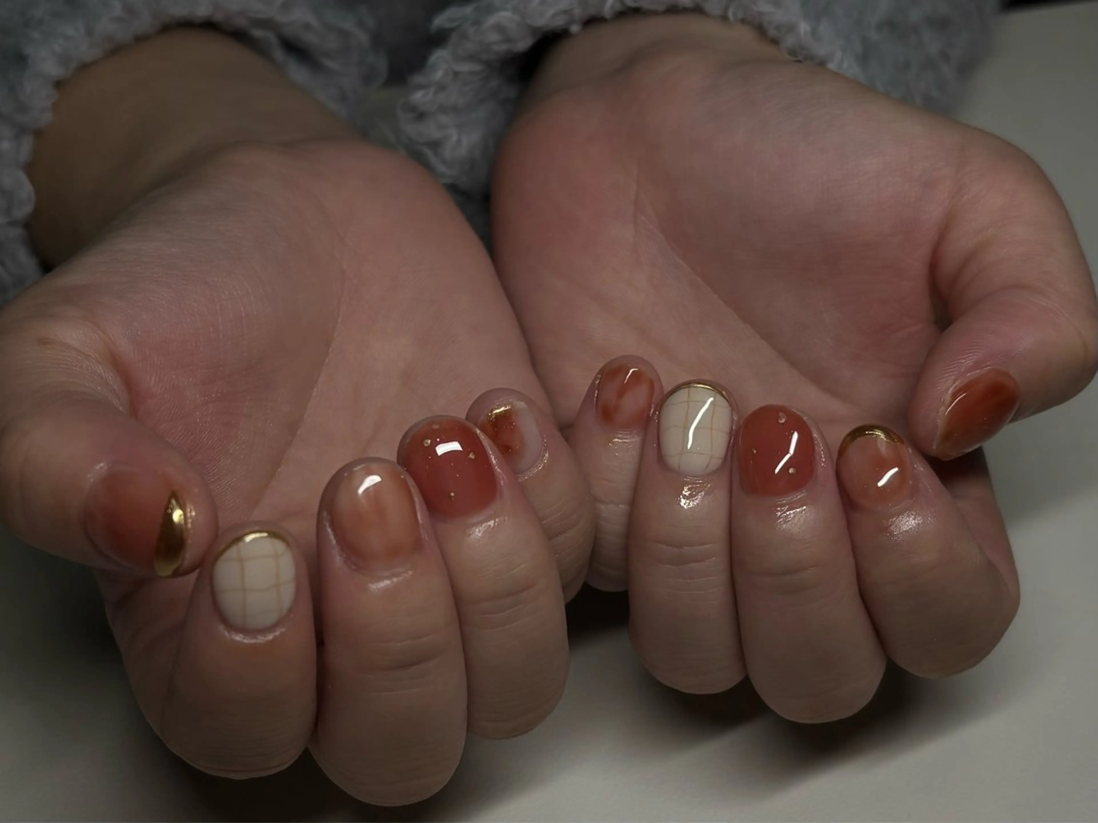 ネイル ミラーネイル ニュアンスネイル nayu nailのネイルデザイン