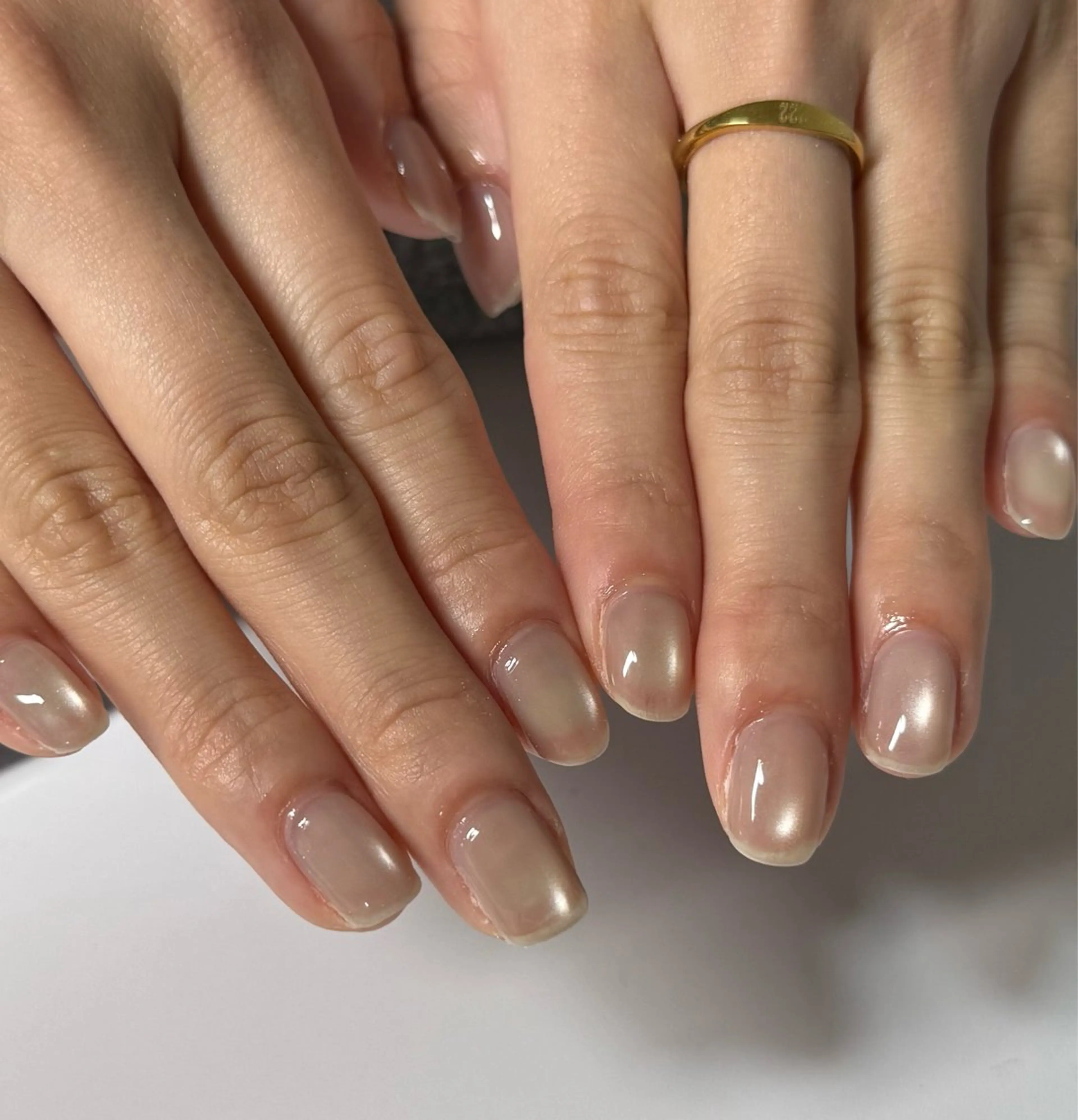 ネイル ハンドネイル パラジェル/フィルイン　Oasisネイル相模大野所属・natsuki 🦊🩶のネイルデザイン