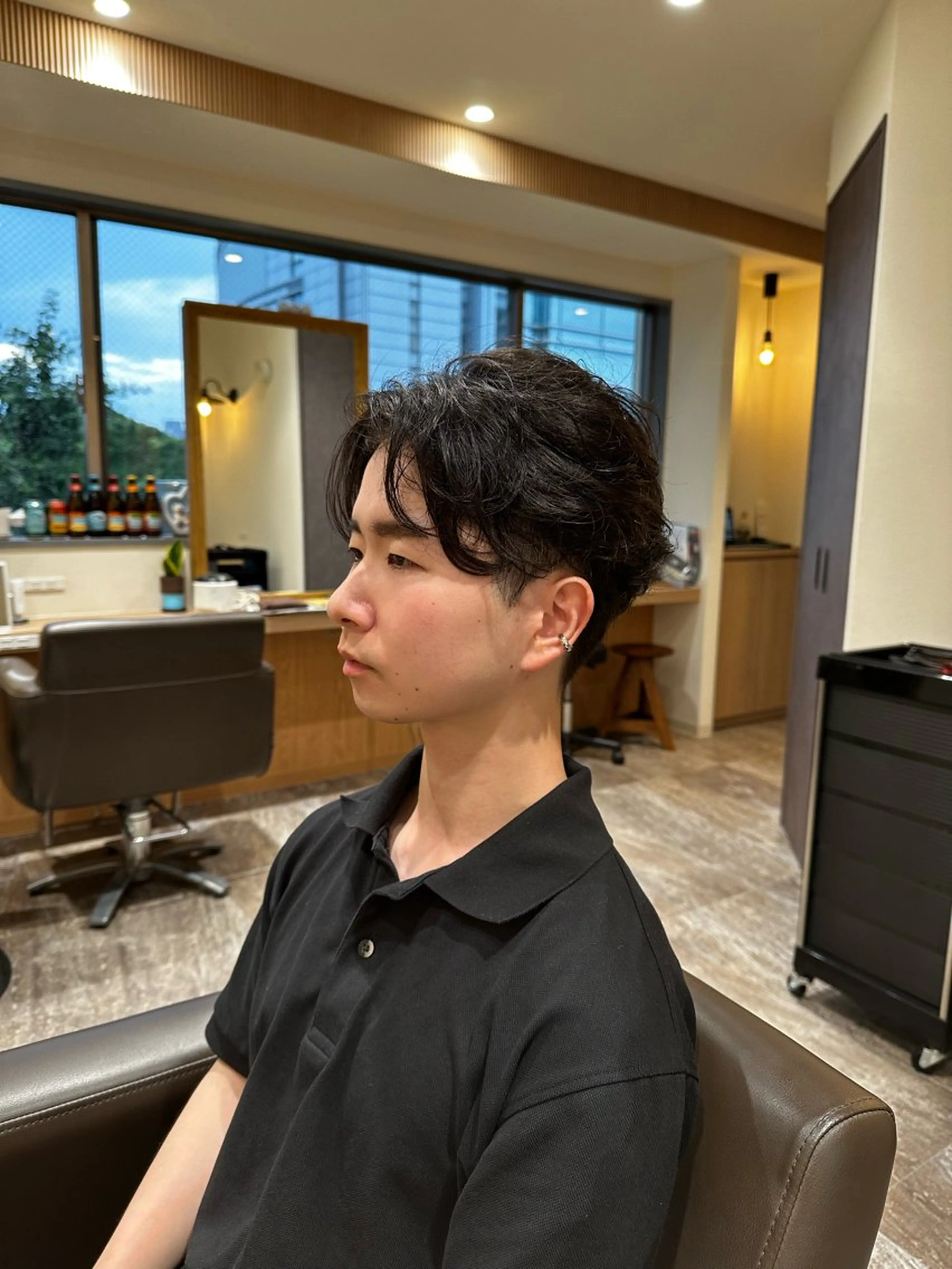 ミディアム メンズ センターパート メンズカット×眉毛 デザイナー⚘Nanaの眉毛・アイブロウイメージ