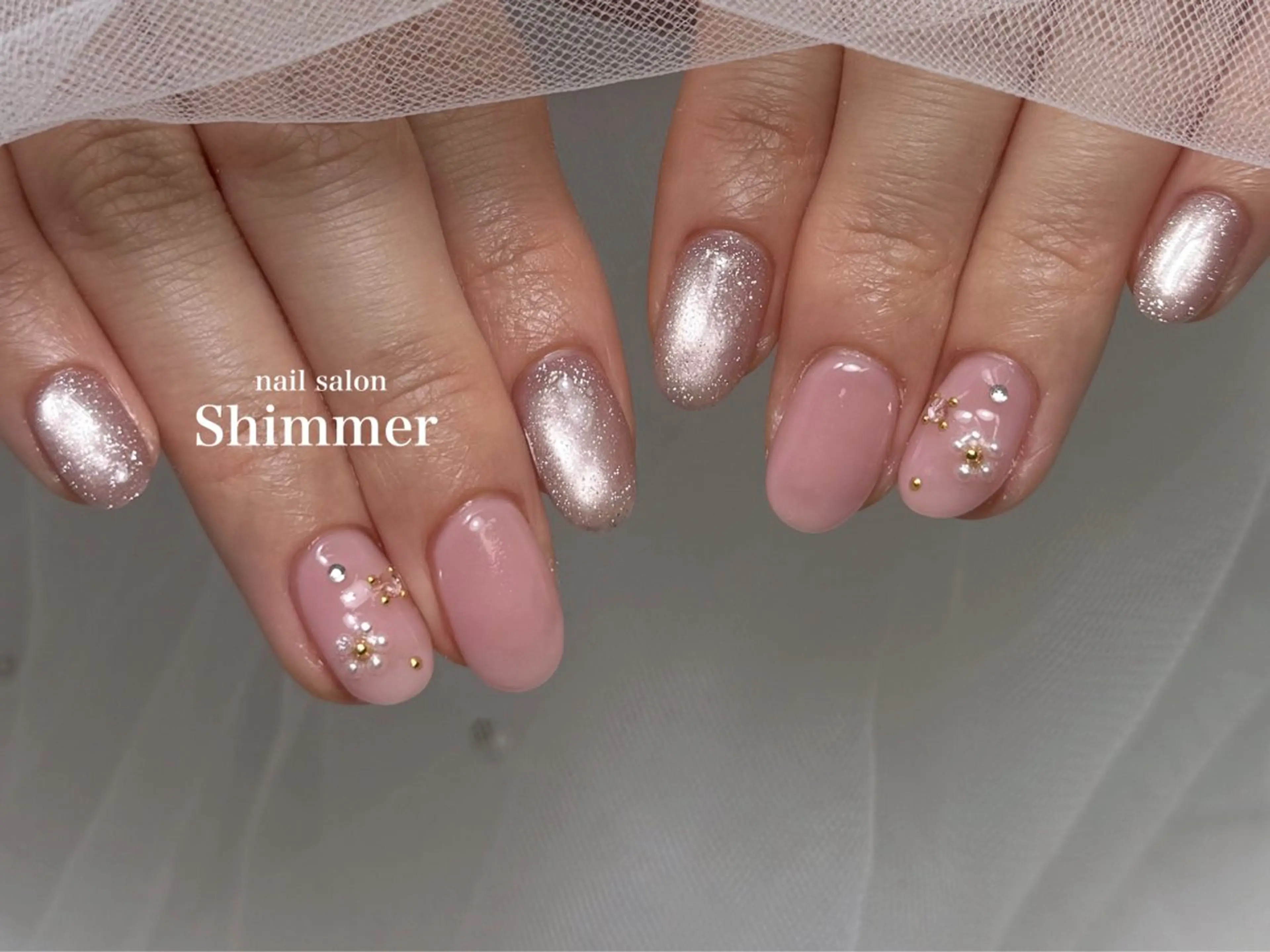 ネイル ハンドネイル Shimmer Risaのネイルデザイン