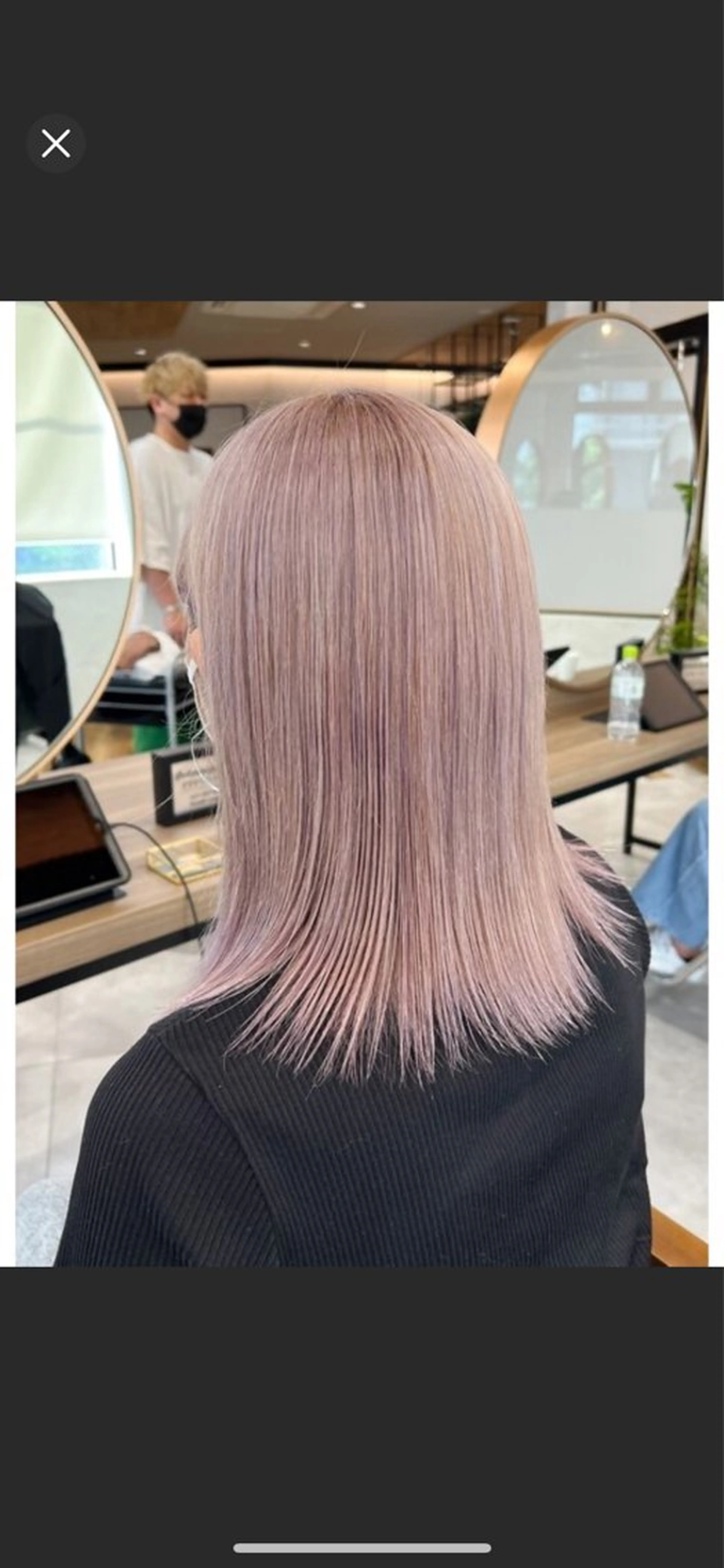 セミロング カラー 韓国レイヤー/透明感 ♡YUUNAのヘアスタイル