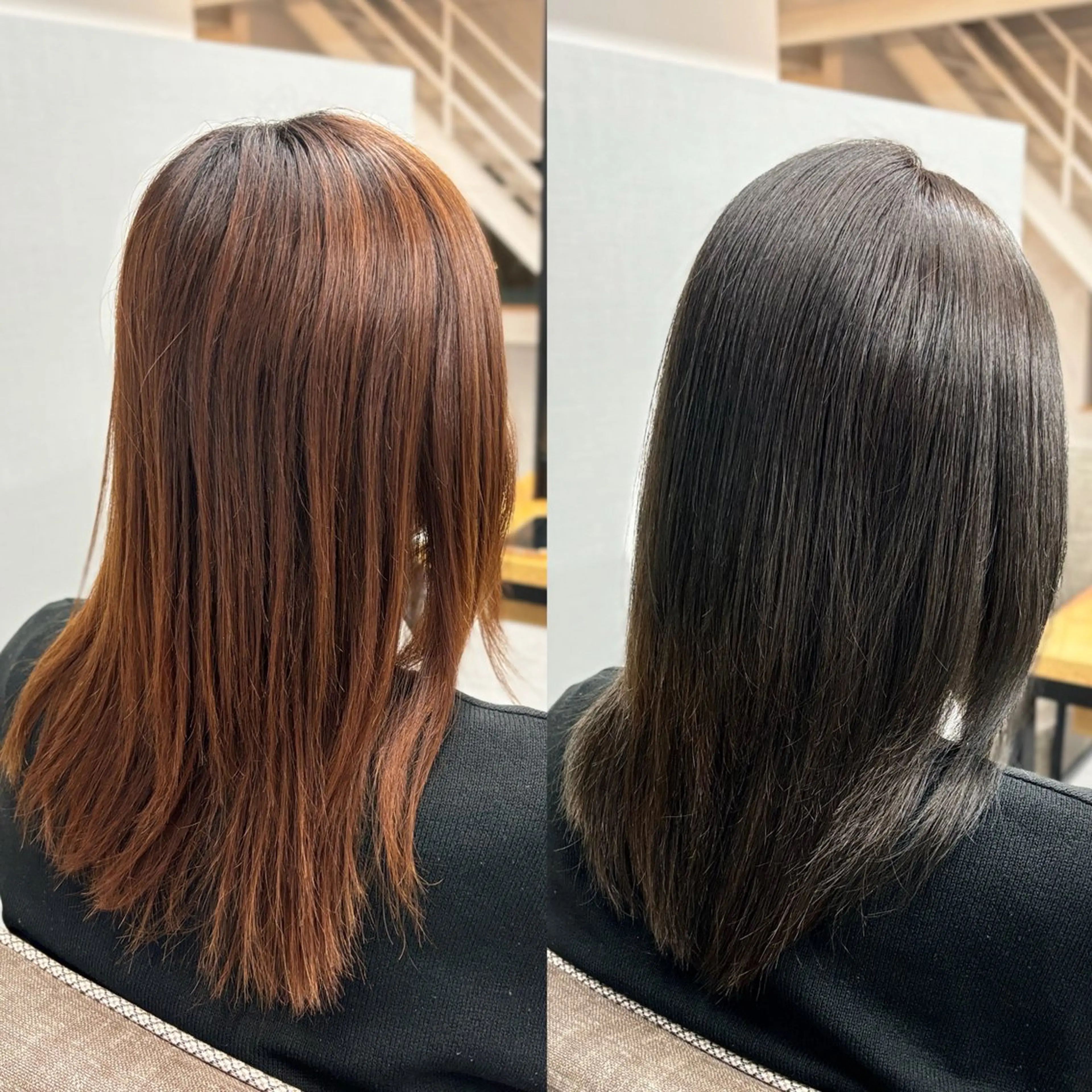 ミディアム カラー グレージュ KOKUA【コクア】所属・松川優真 【髪質改善】のヘアスタイル