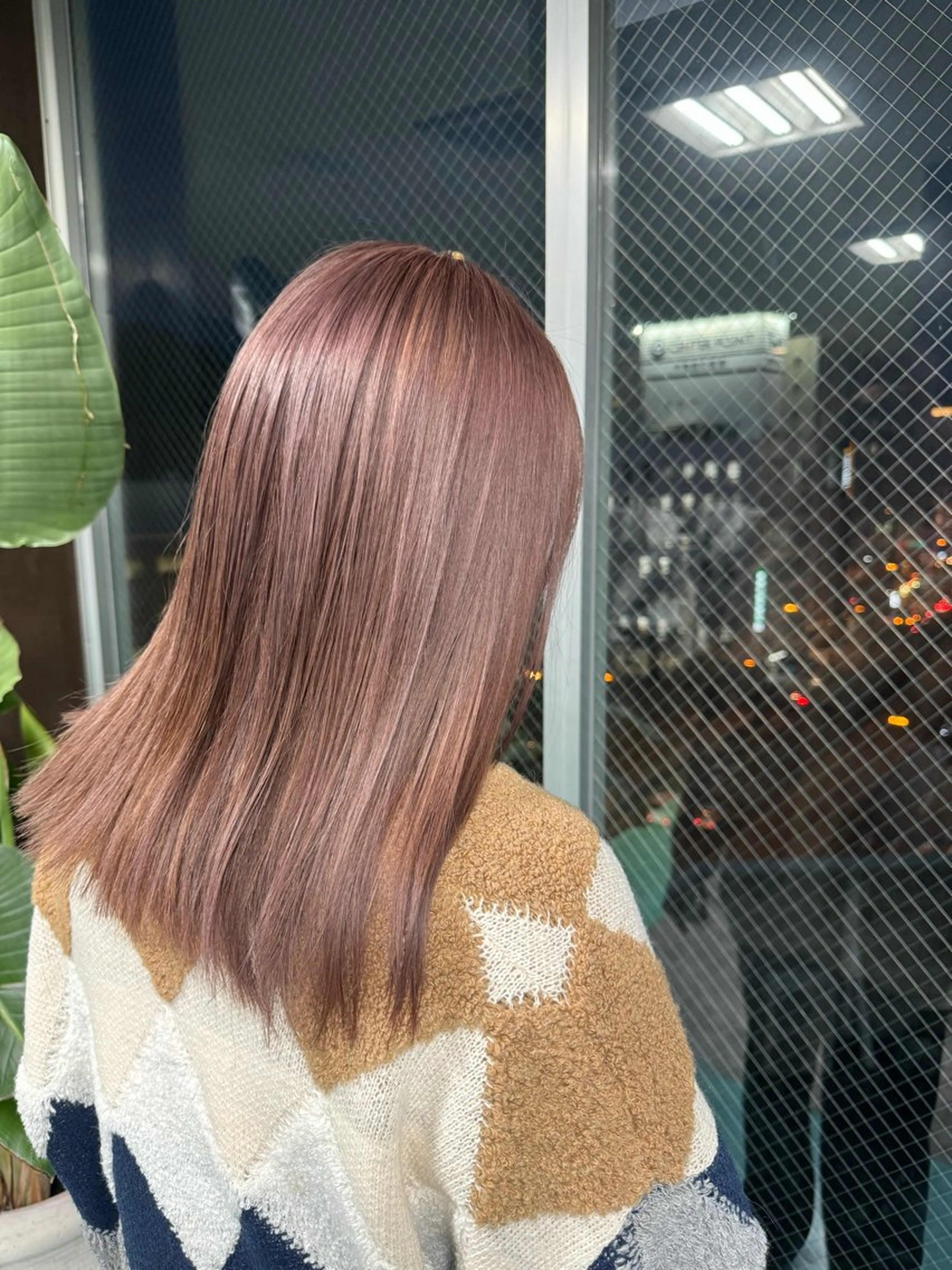 セミロング カラー ベージュカラー ピンクカラー ピンクベージュ ヘアカラー Viage （ビアージュ）のヘアスタイル