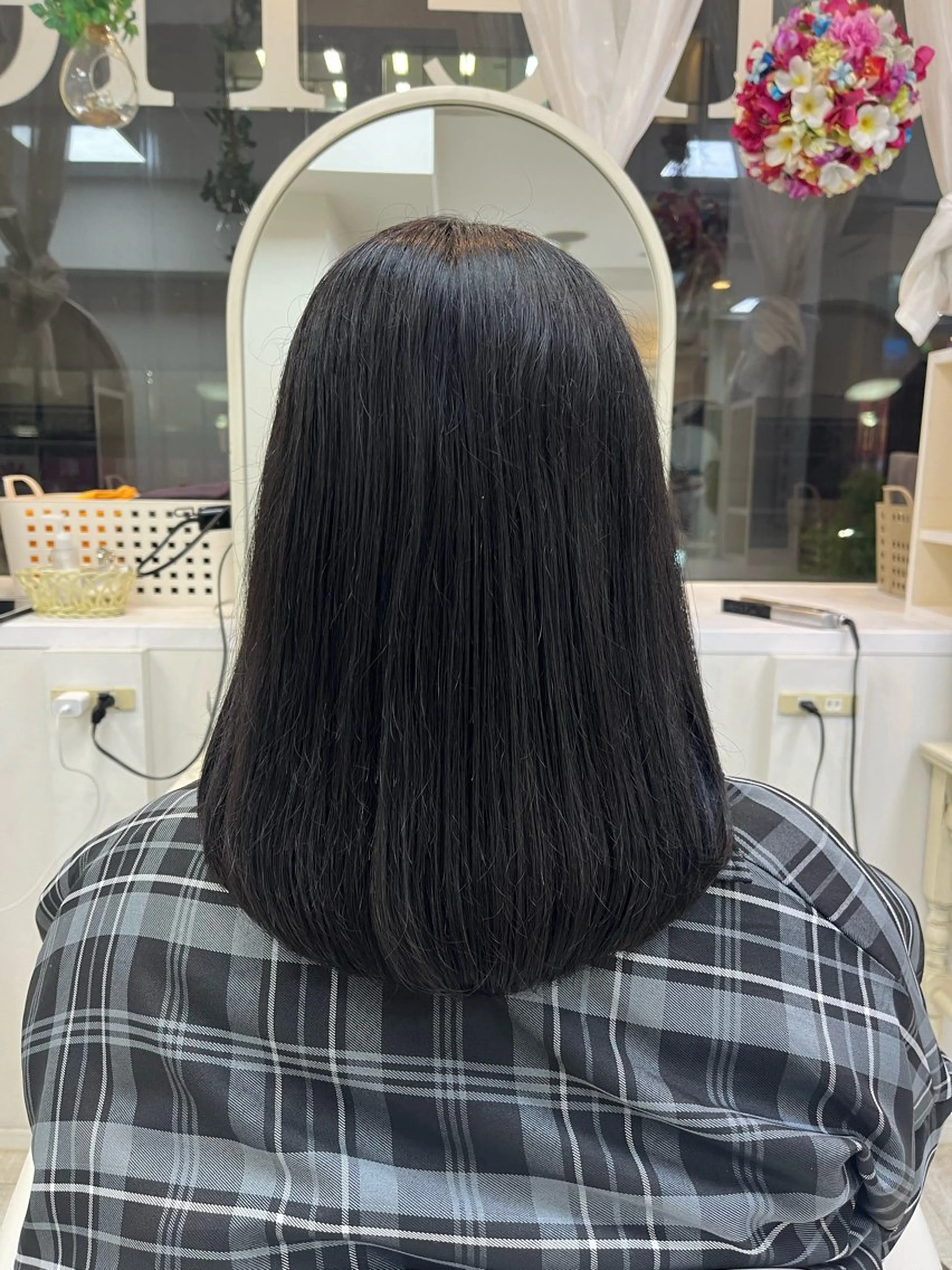 セミロング 小川 夏花のヘアスタイル