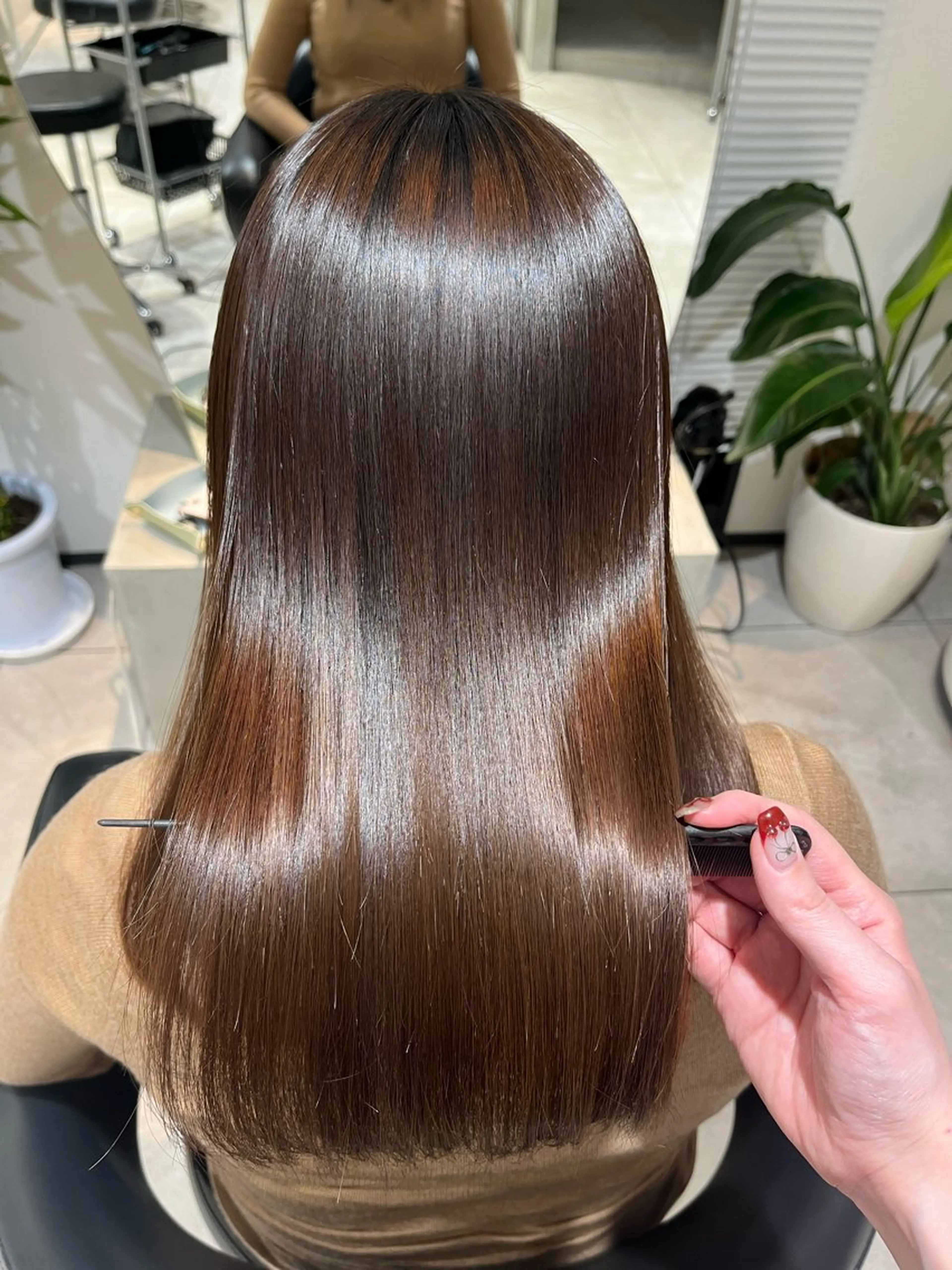 ミディアム パーマ 縮毛矯正 🫧美髪縮毛矯正🫧 Haruのヘアスタイル