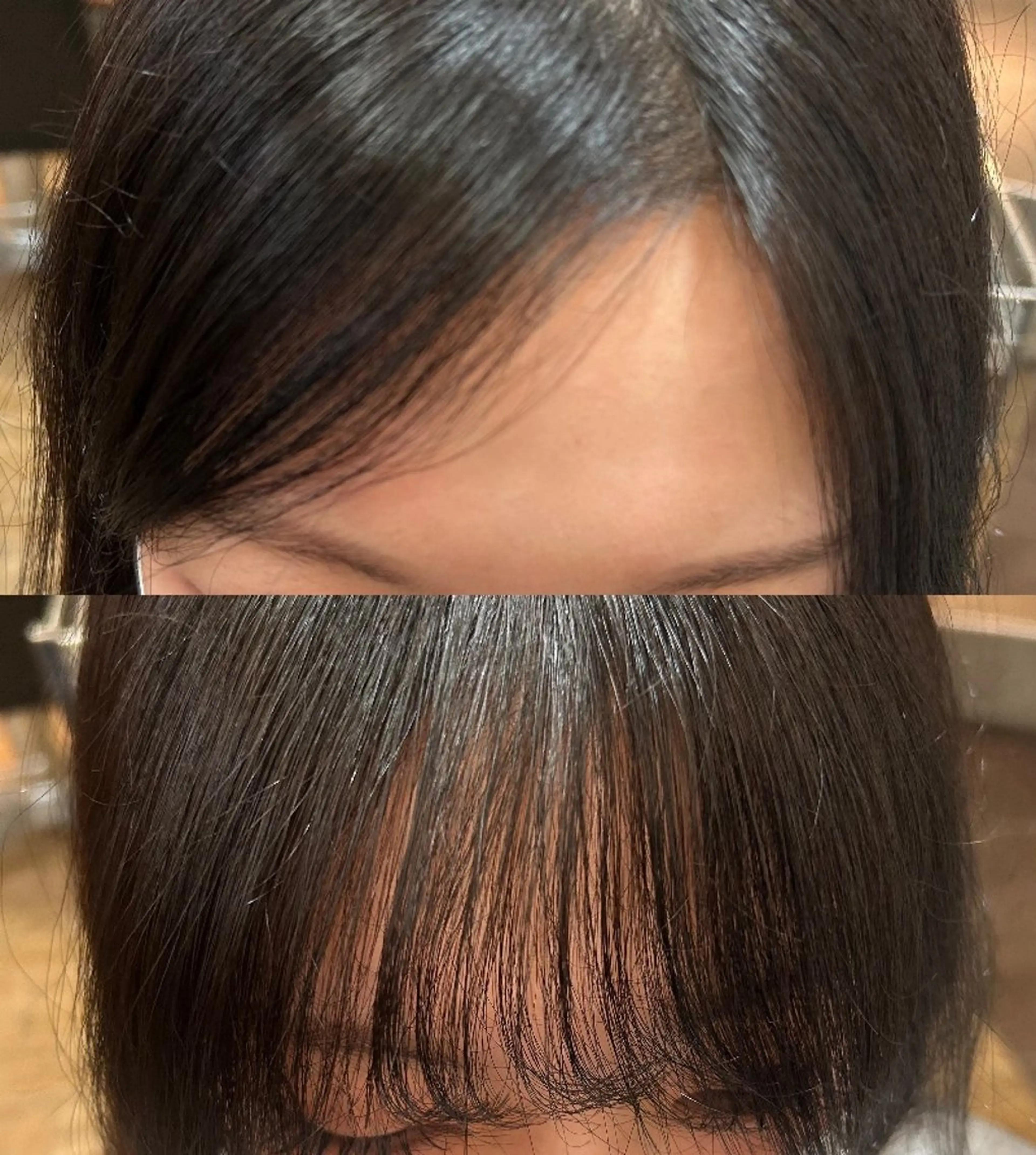 前髪縮毛矯正 + 前髪カット 🍀 クロスパーマ 可能です✨の写真