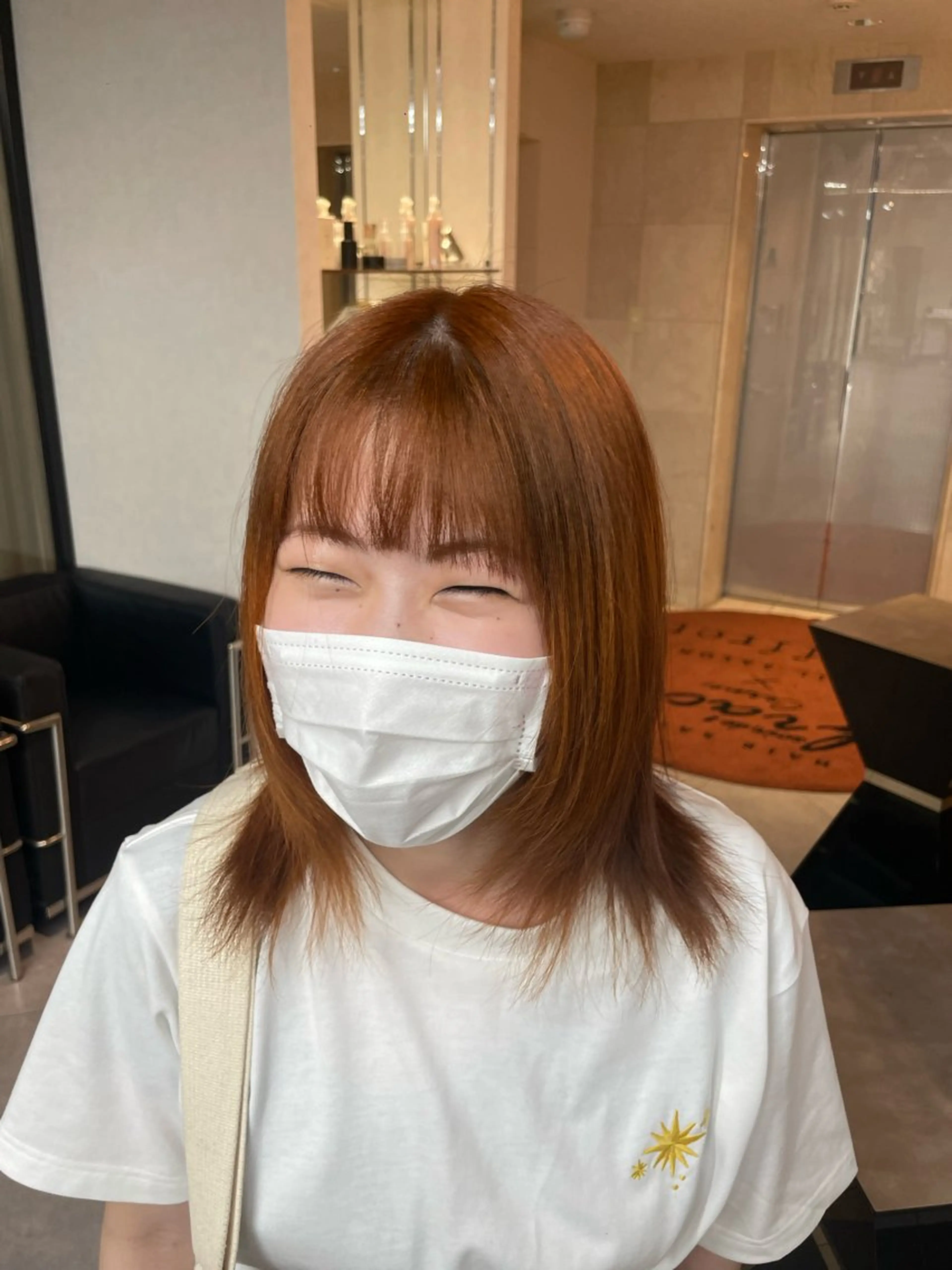 ミディアム カラー ハイトーン/メンズ/ デザイン/梅田/ミユのヘアスタイル