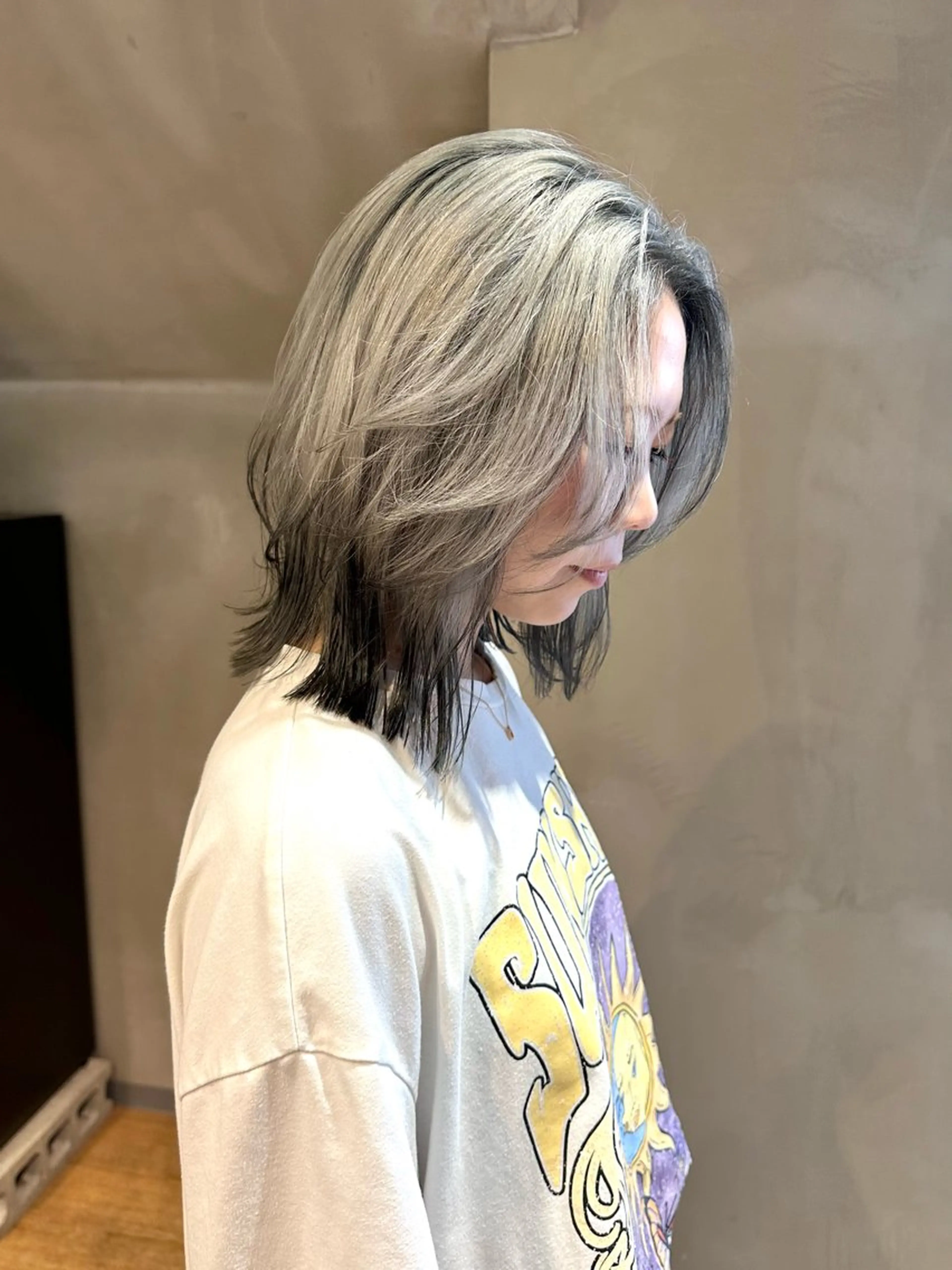 ミディアム カラー ヘアカラー Nikiita所属・mizuki /ケアブリーチのヘアスタイル