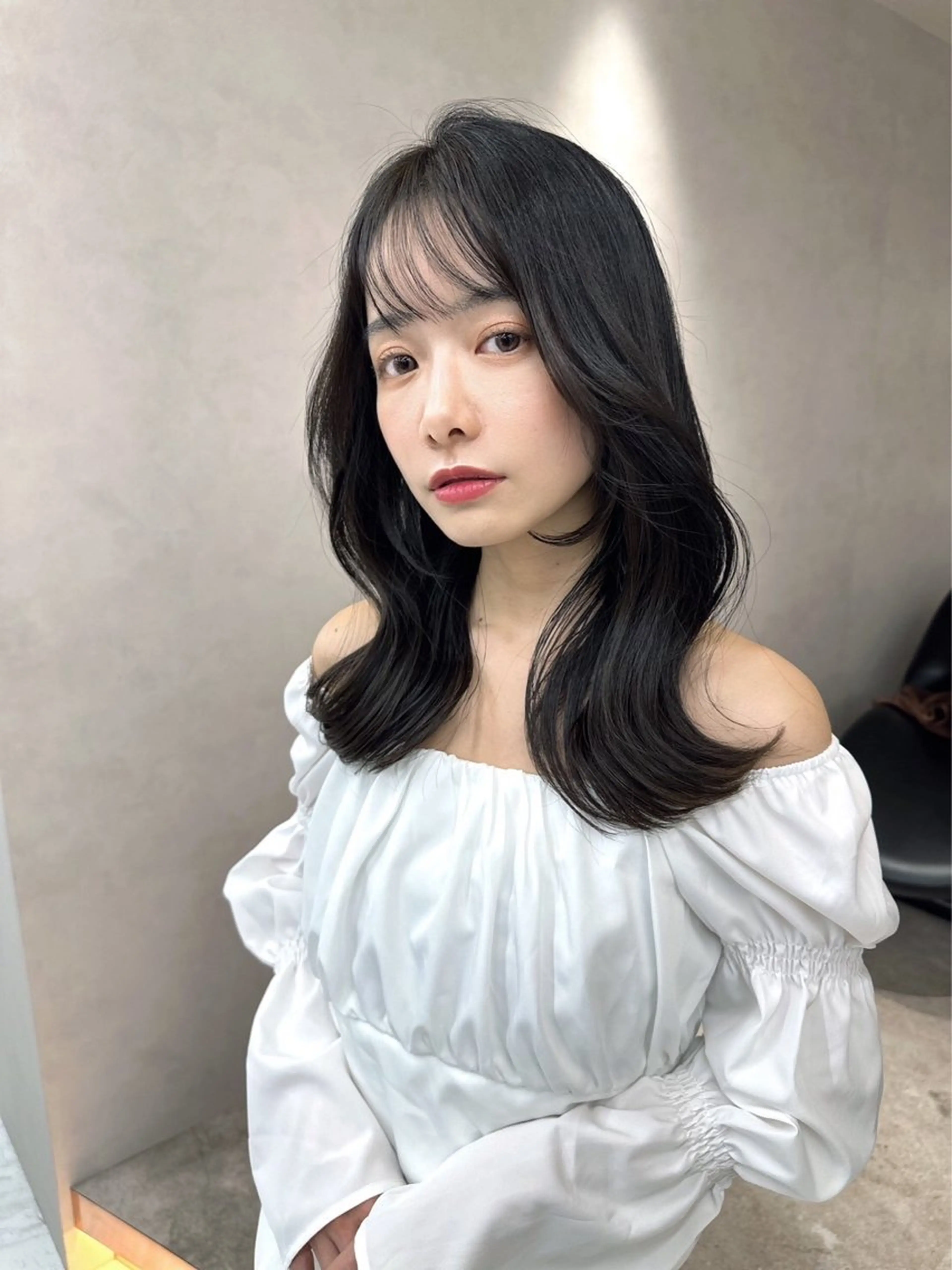 ロング カット ヘアカラー トリートメント ロンドガーネット /髪質改善/レイヤーのヘアスタイル