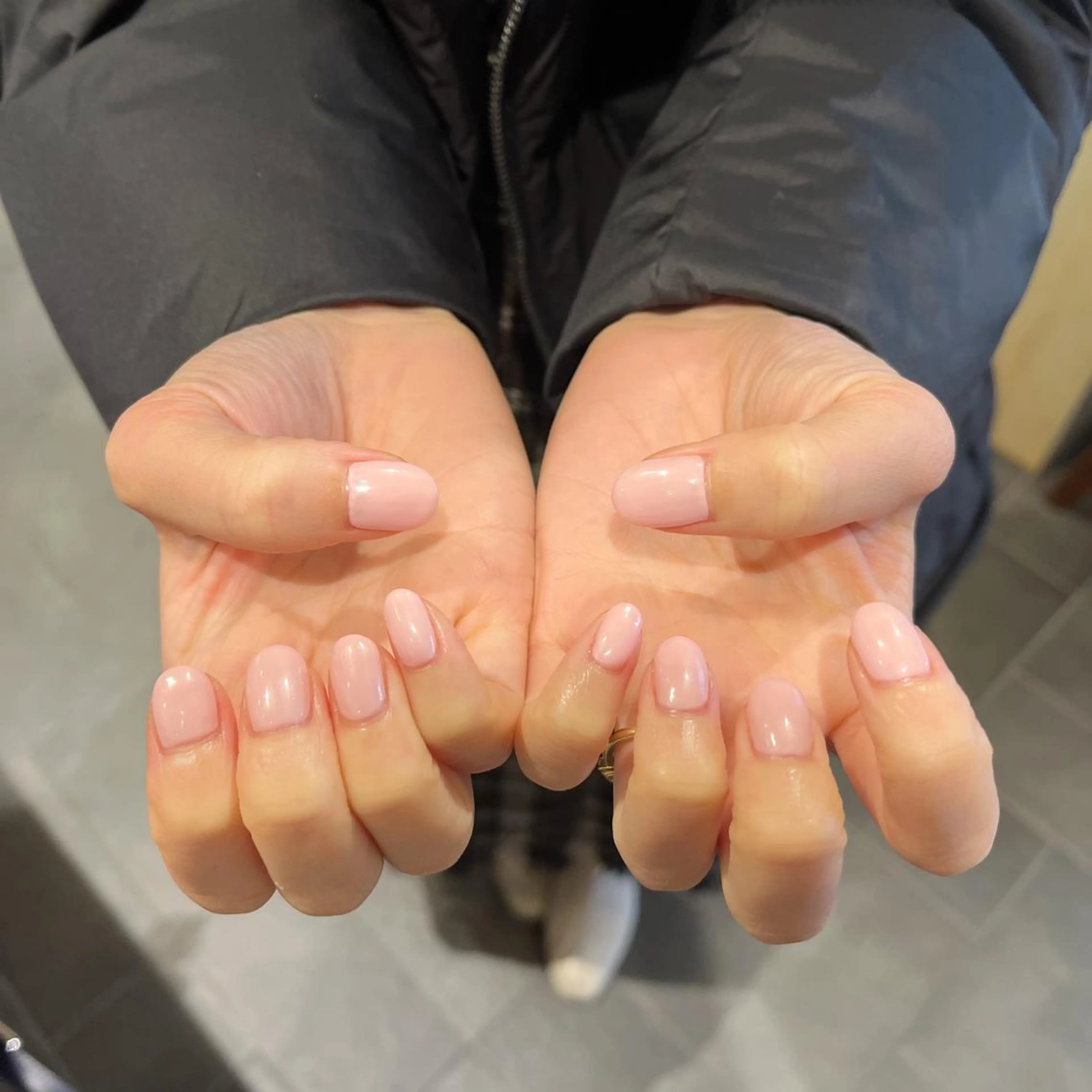 ネイル ジェルネイル ワンカラーネイル パラジェル ハンドネイル 鈴木 里奈のネイルデザイン