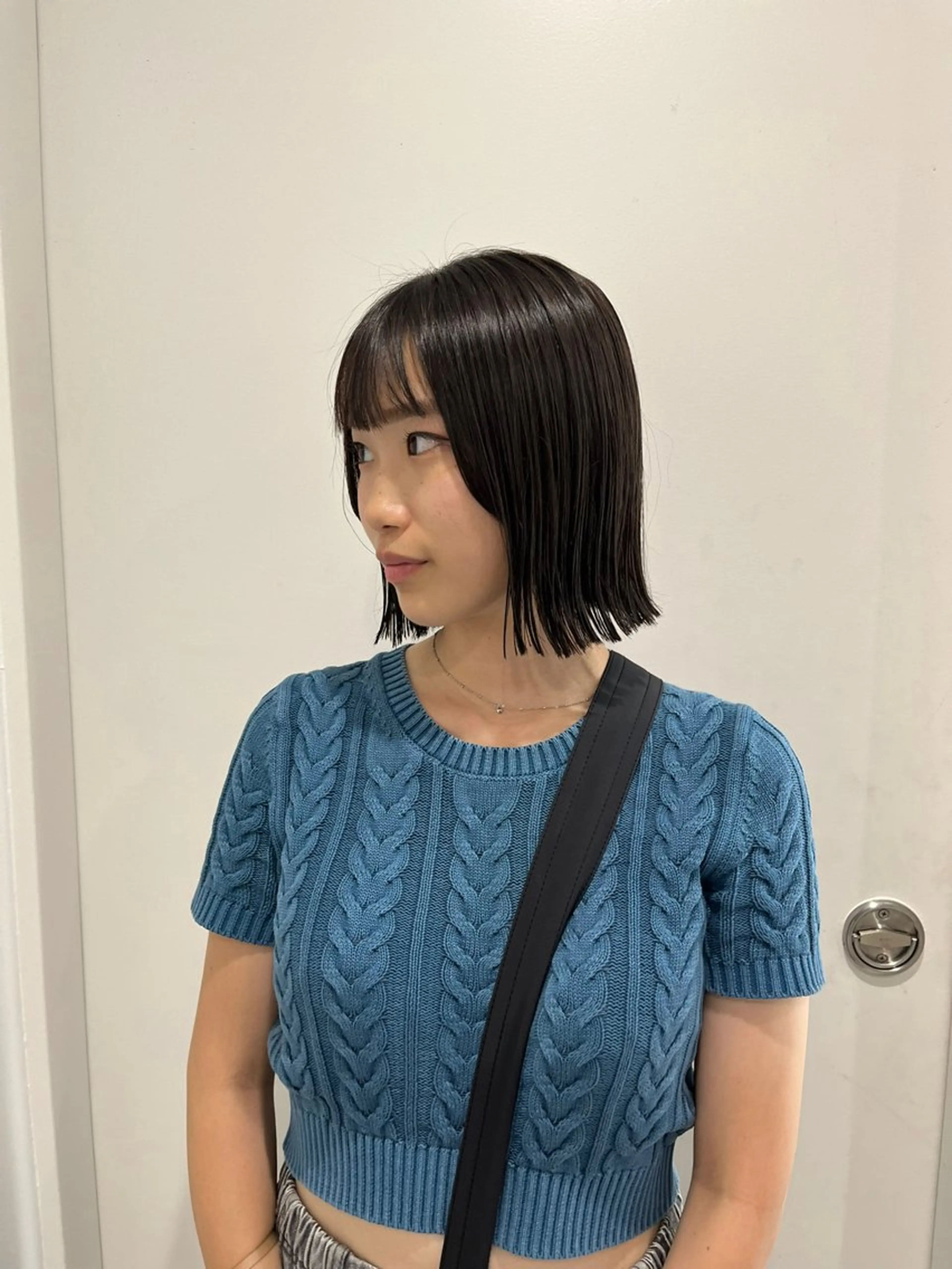 ショート ボブ 縮毛矯正/ハイトーン /パーマ/前原汐🎐のヘアスタイル