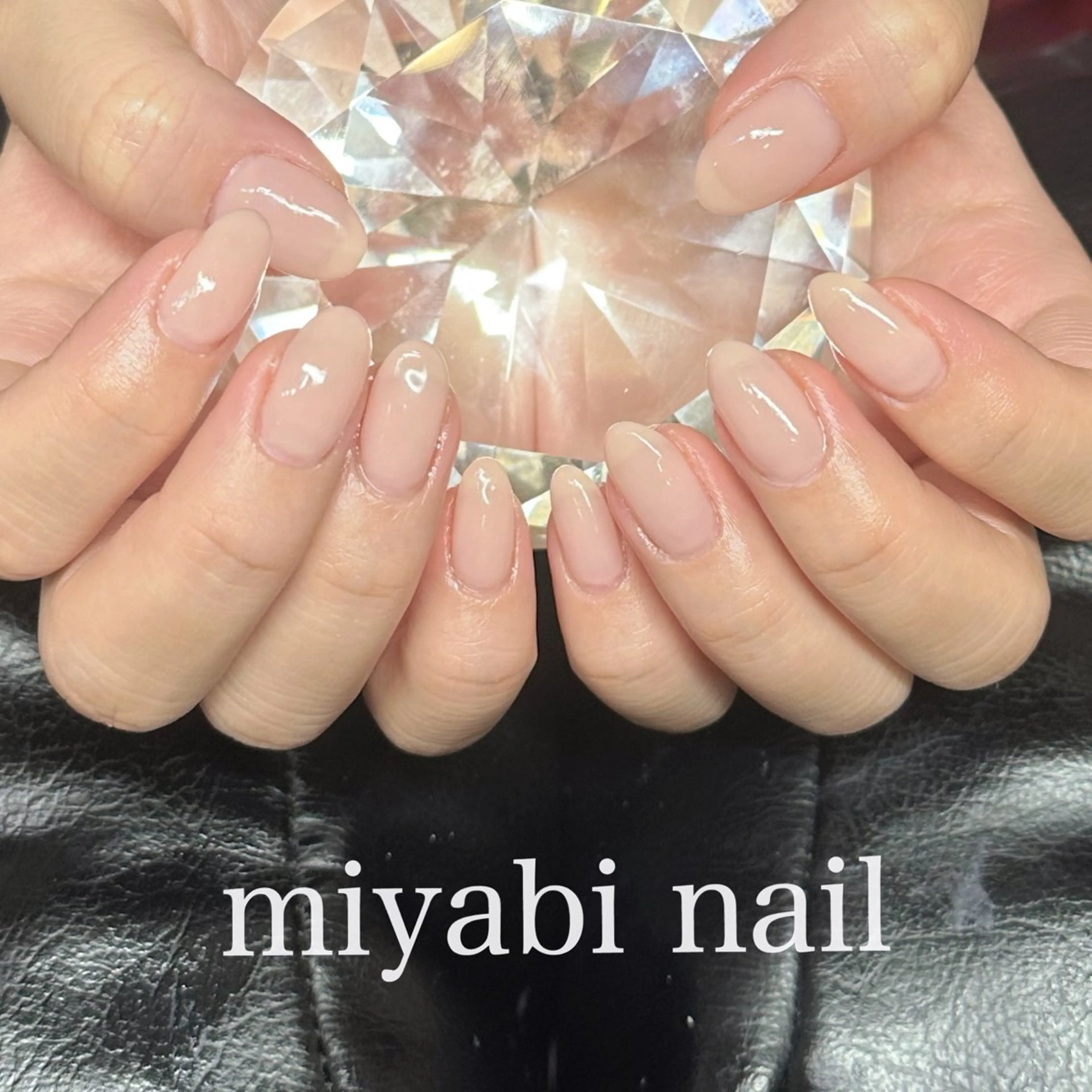 ネイル ジェルネイル 持ち込み ワンカラーネイル ピンク シンプルネイル ハンドネイル miyabi nail 桂川駅近くのネイルデザイン