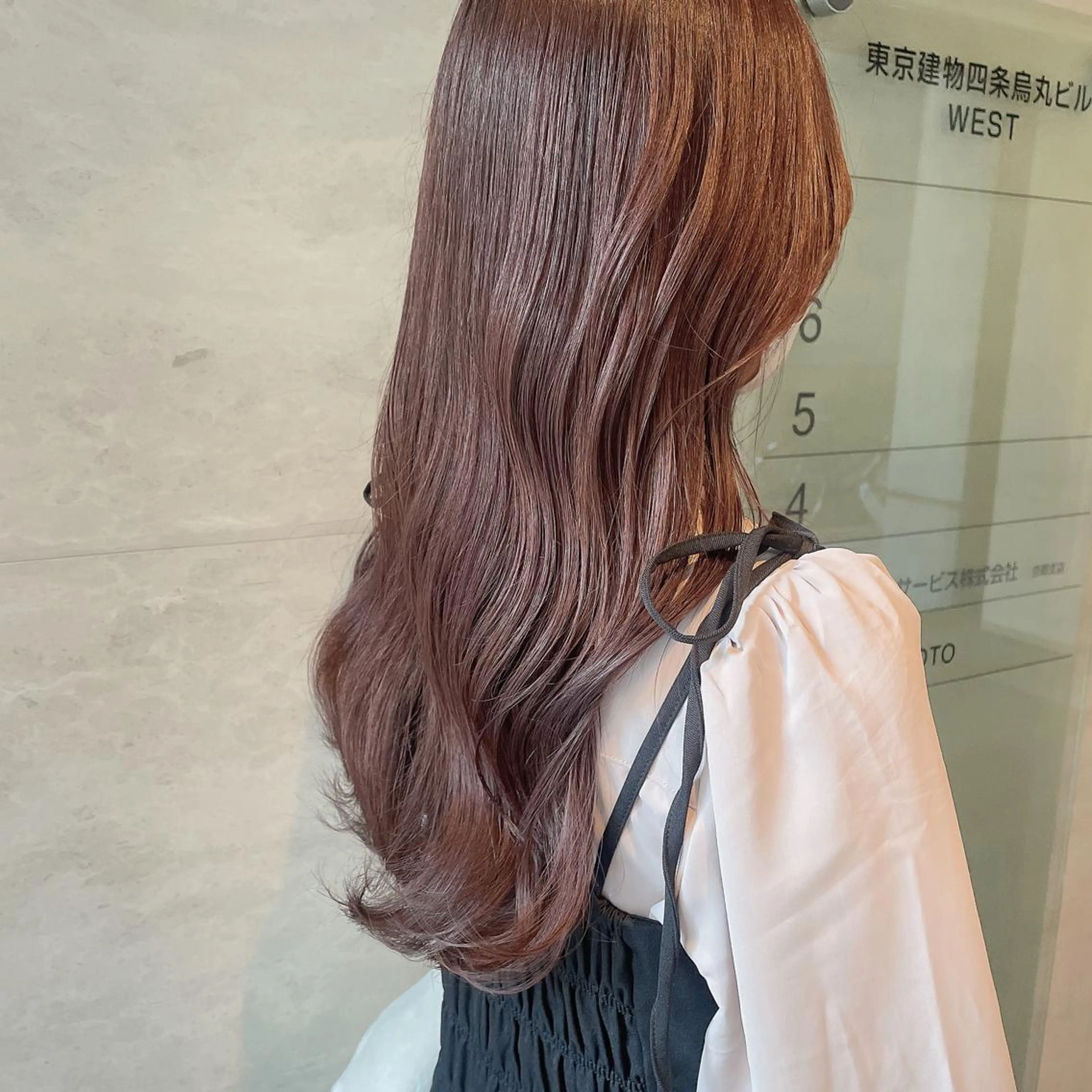 ロング カラー アンニュイヘア/ 顔周りカット/眞弓萌のヘアスタイル