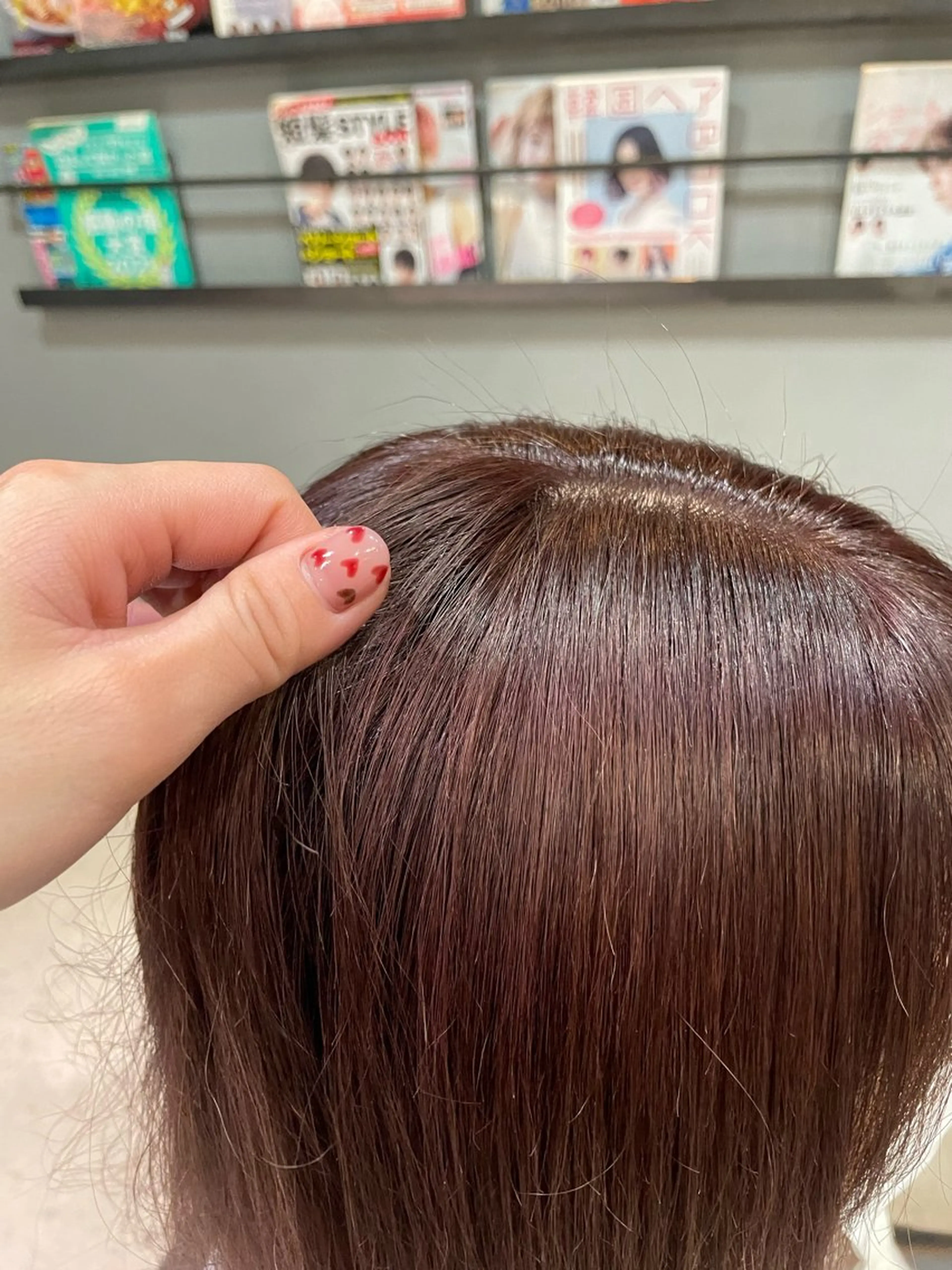 ミディアム カラー ヘアカラー 艶髪/透明感カラー/ 韓国/nonokaのヘアスタイル