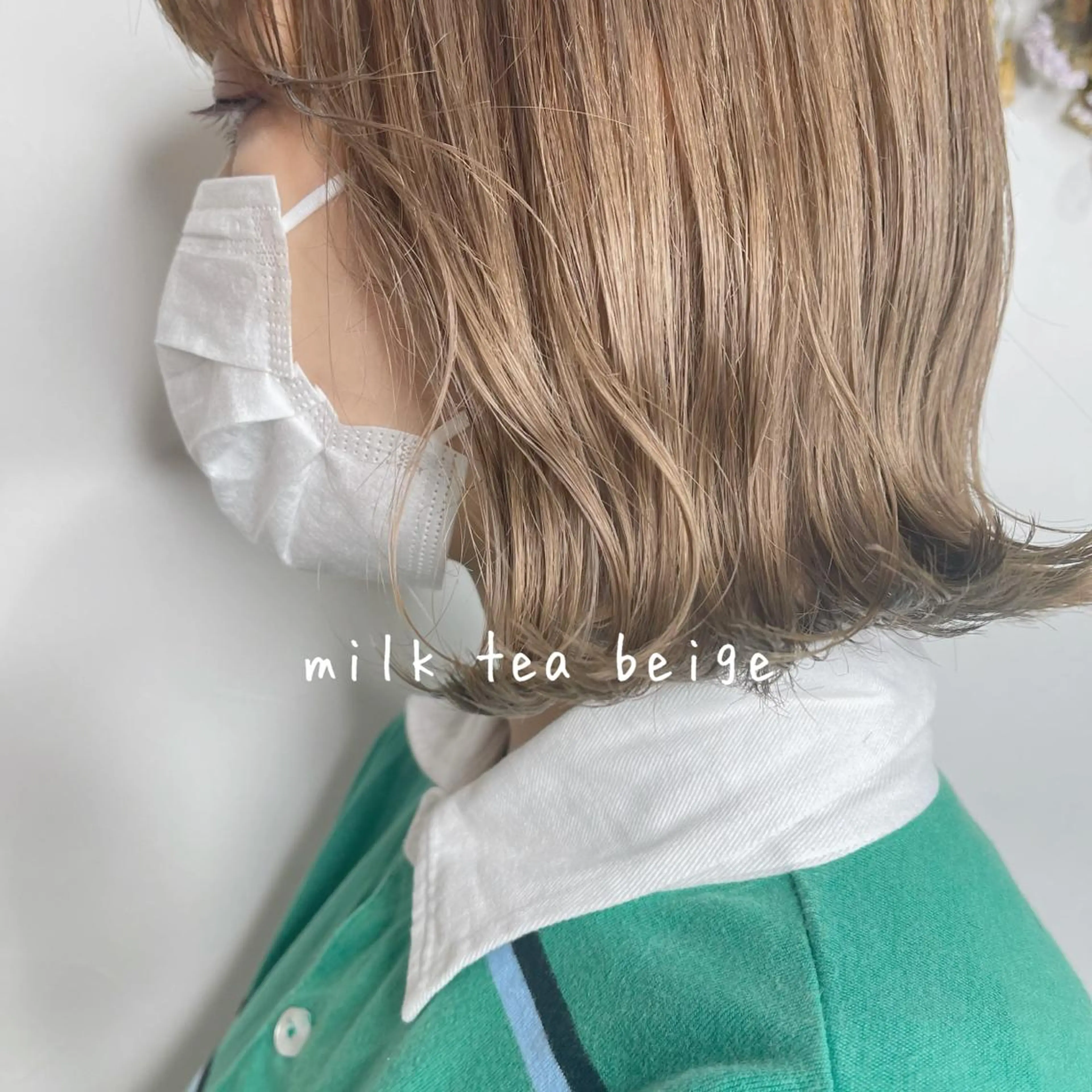 ミディアム ボブ ヘアカラー トリートメント Jewel Box所属・髪質改善ストレート 特化⭐️杉本奈稀沙のヘアスタイル