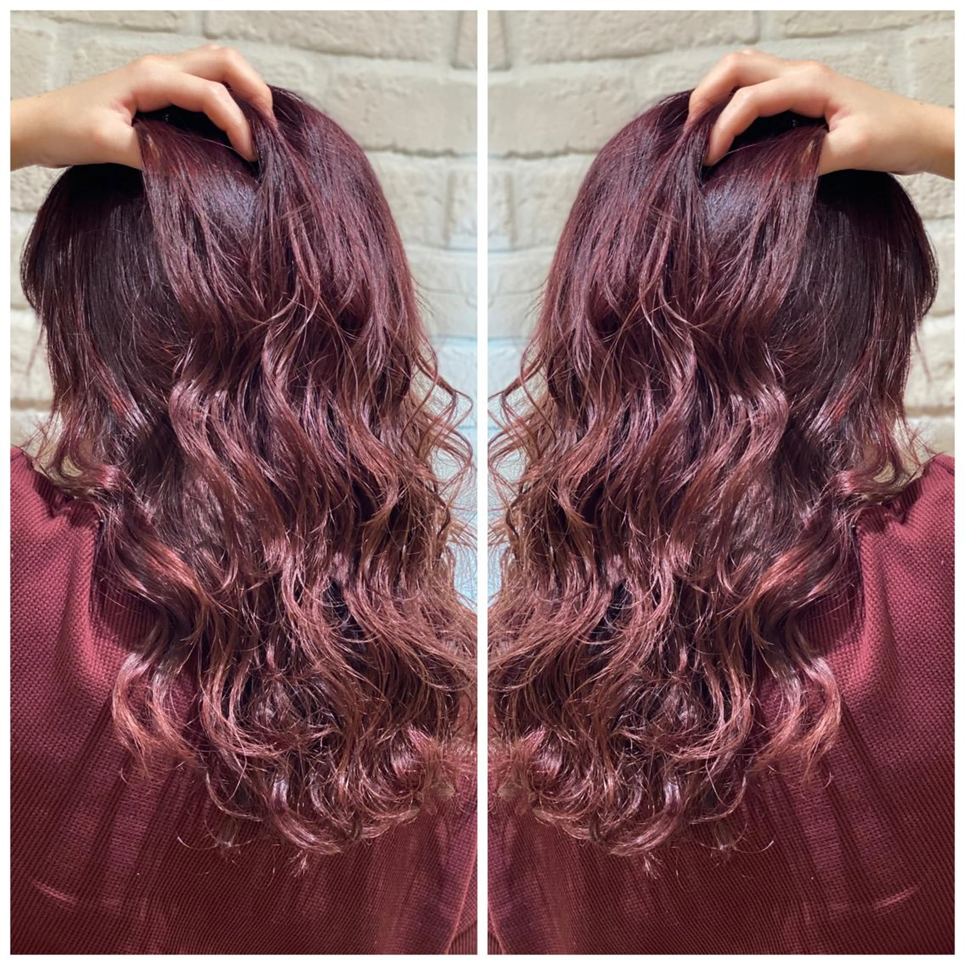 ロング カラー 全席個室　暖色カラー Zina松園優香🌸のヘアスタイル