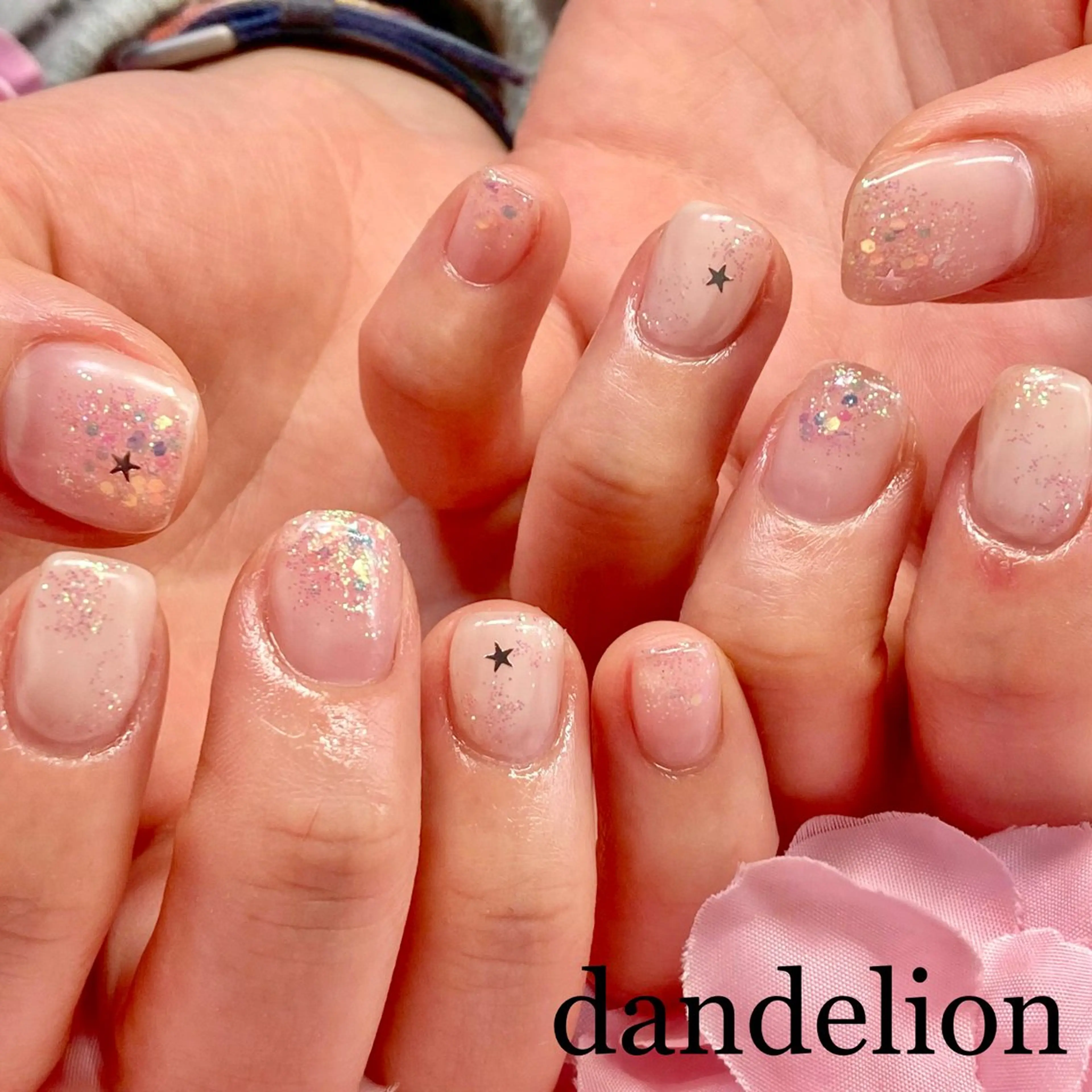 ネイル ハンドネイル ハンドケア dandelion ダンデライオンのネイルデザイン