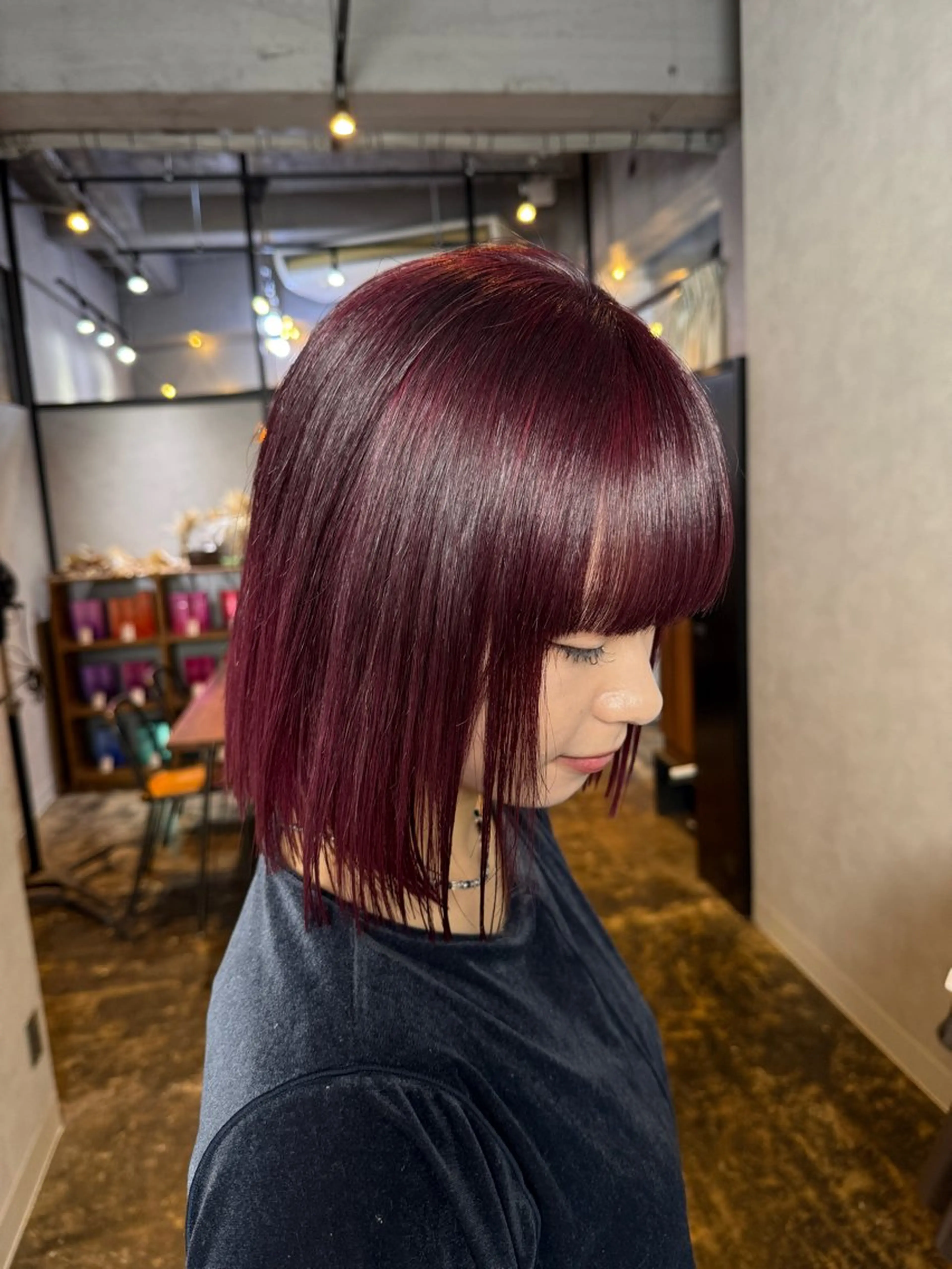 ミディアム カラー カット ヘアカラー トリートメント 透明感カラー/パーマ 🌀アオノのヘアスタイル