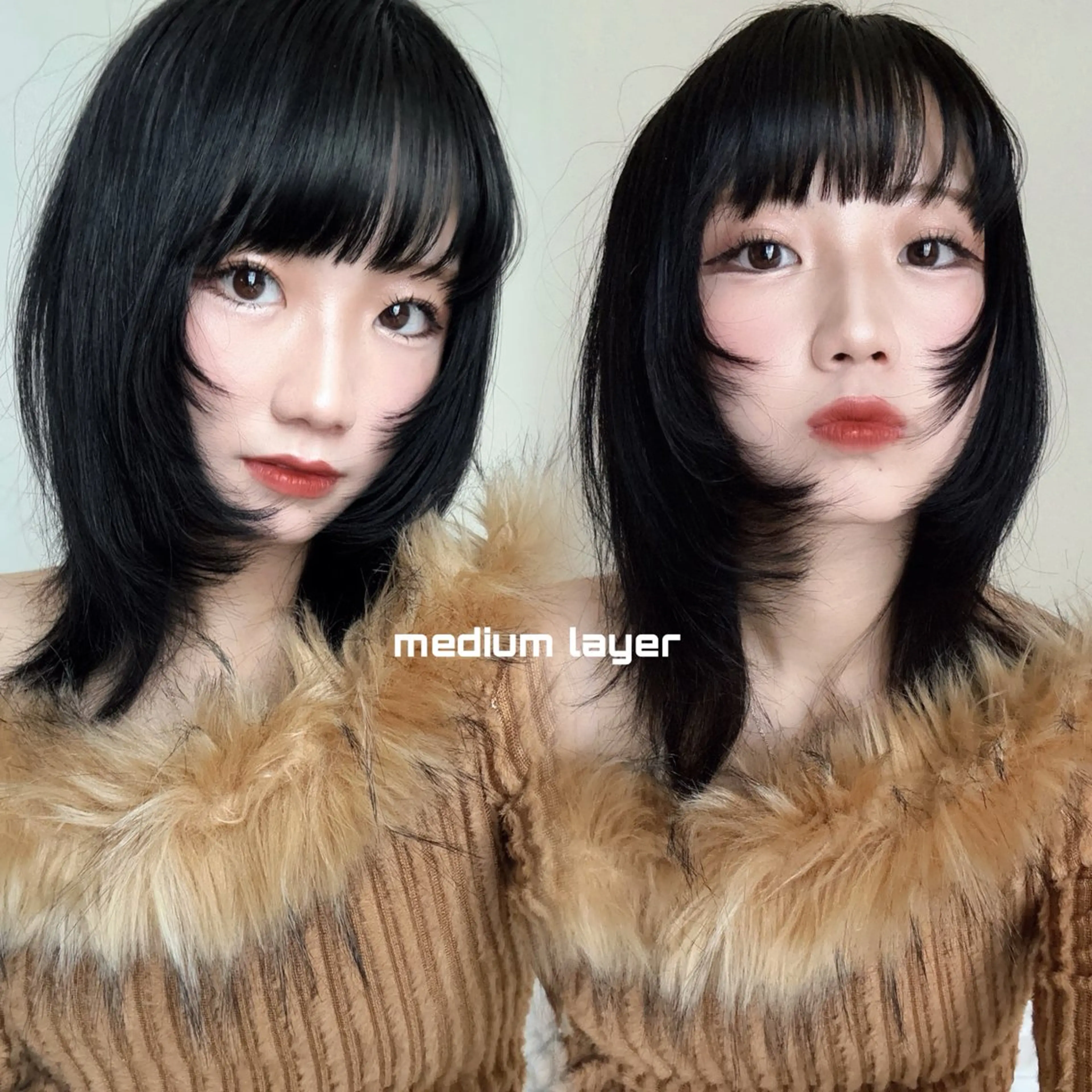 ミディアム カラー 顔まわりレイヤー 顔周りカット レイヤーカット カット ヘアカラー トリートメント Pocket仙台 💚モエリのヘアスタイル