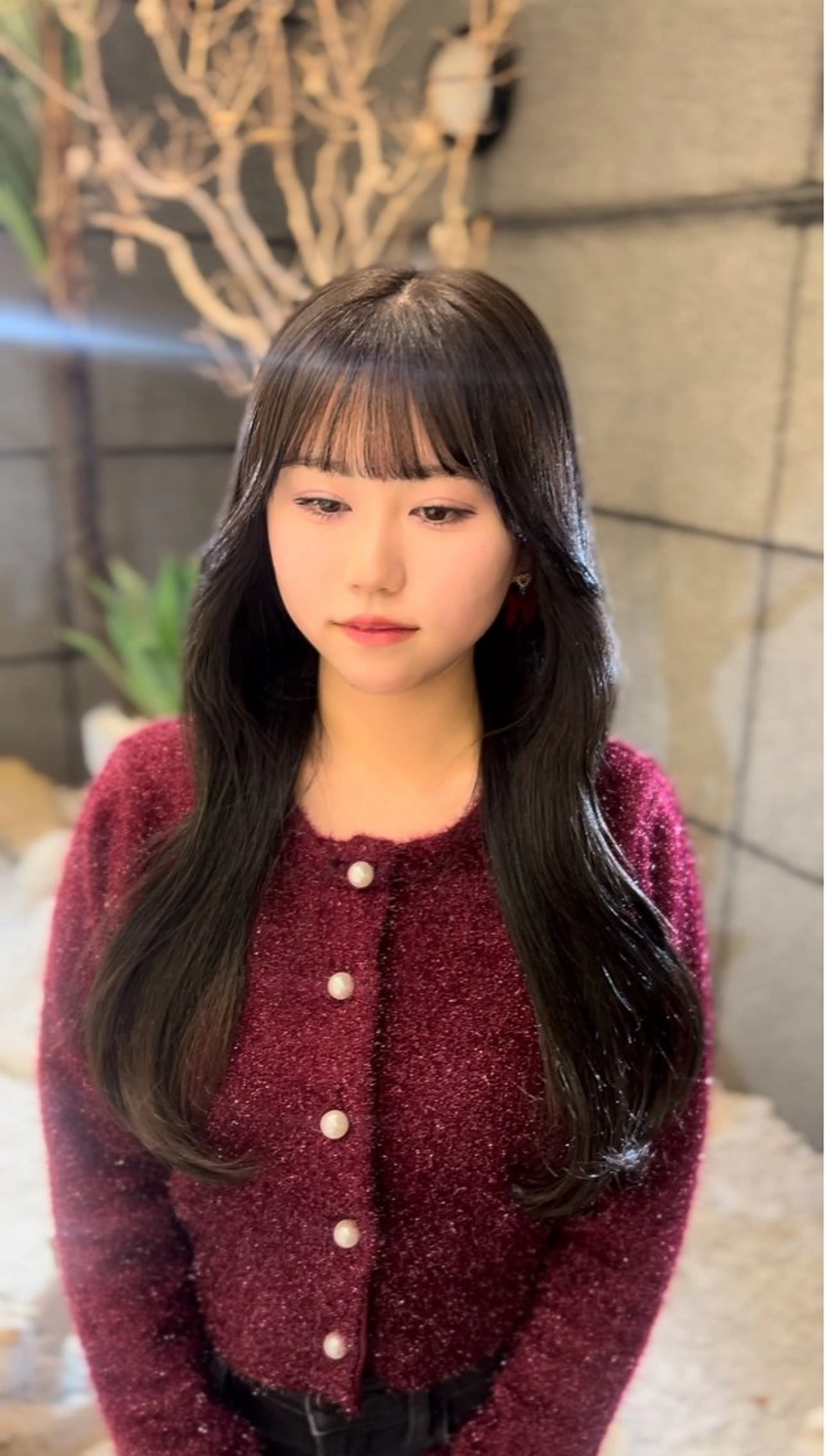 【期間限定】♡オススメ♡ブリーチなし透明感ワンカラー💚＋カット✂️＋トリートメント付🧸【ロング料金なし♡】の写真