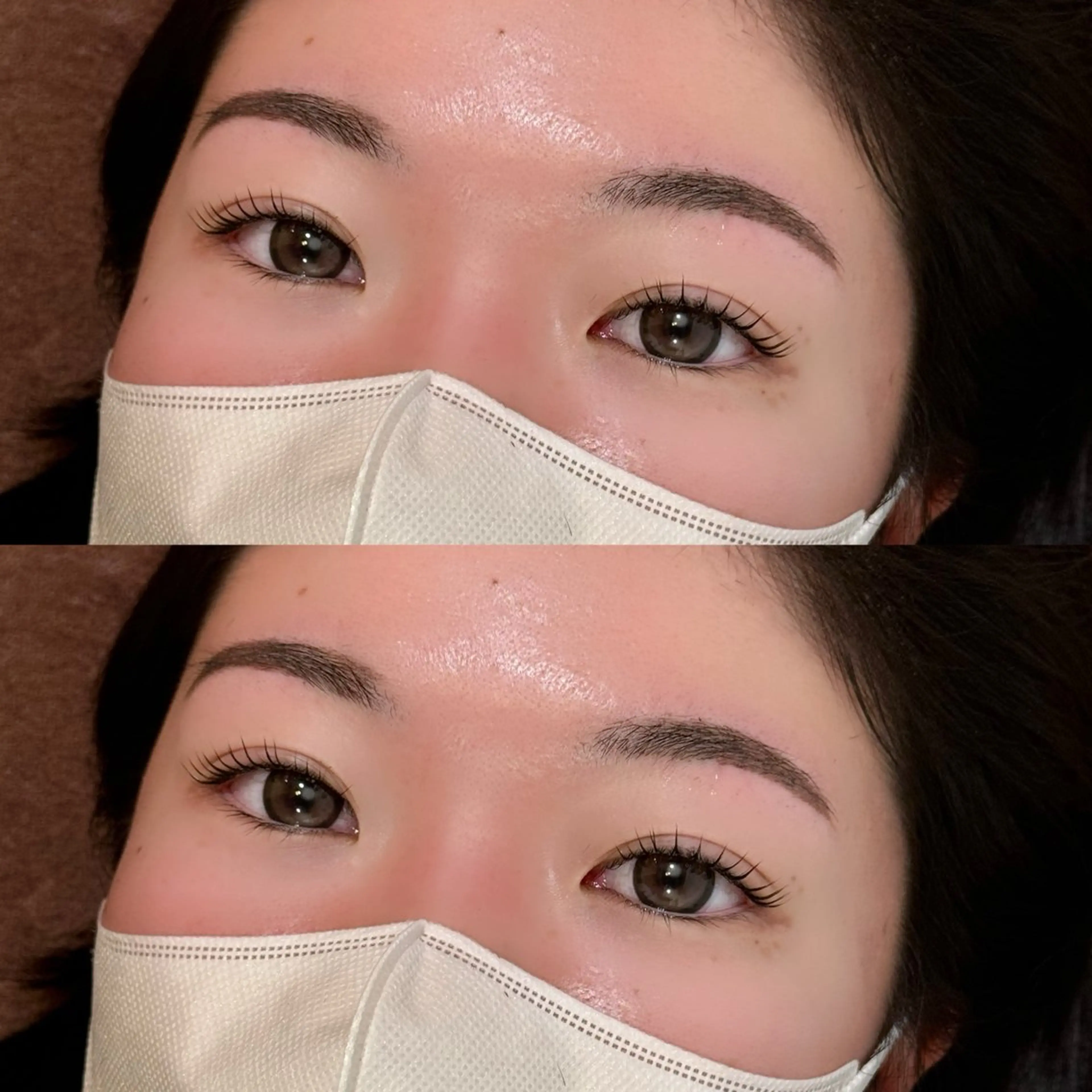 マツエク・マツパ マツパ 透明感カラー/顔周り カット/レイヤーにかのヘアスタイル