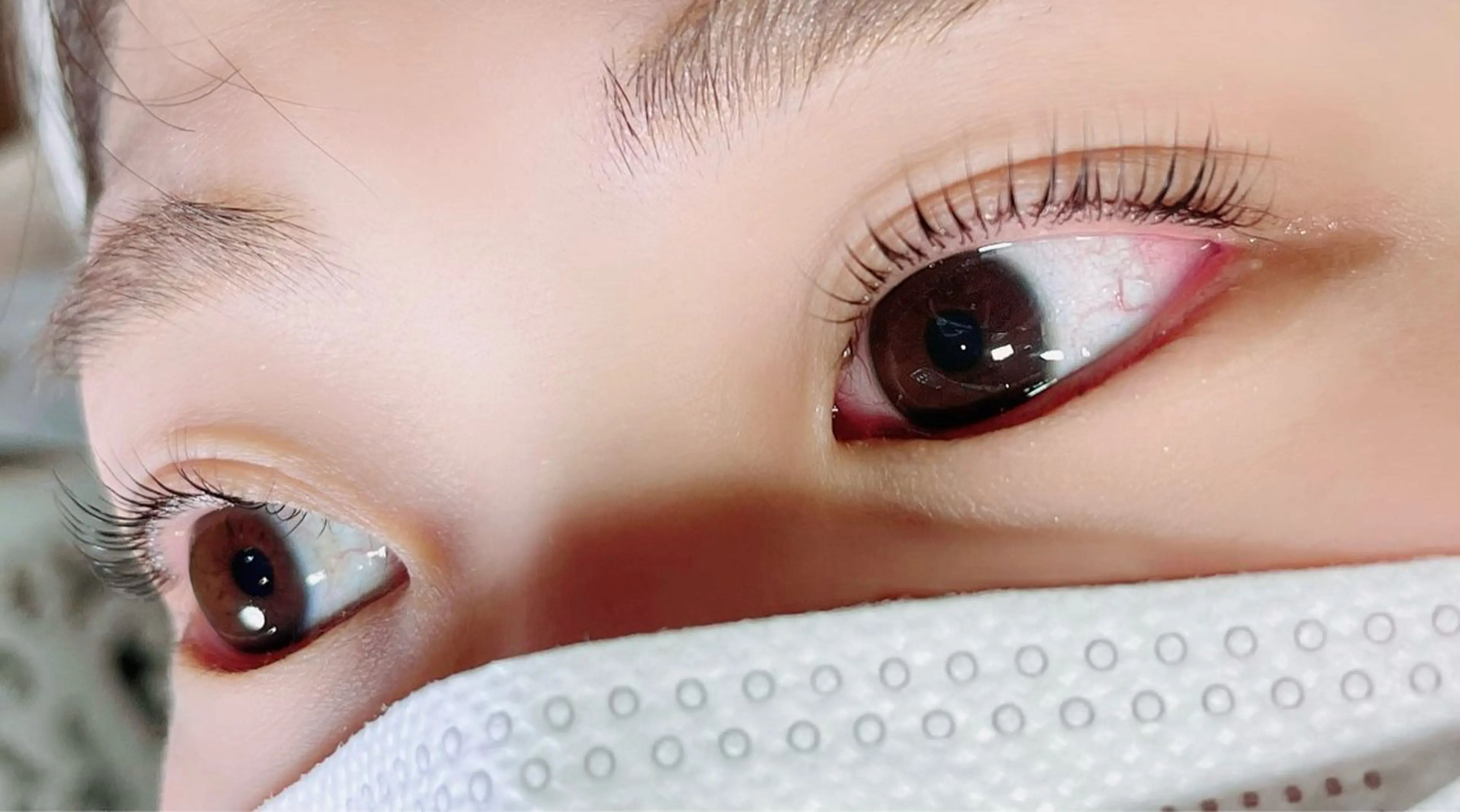 マツエク・マツパ フラットラッシュ パリジェンヌラッシュリフト 一重×まつ毛パーマ ボリュームラッシュ マツエク Charme 五反田・不動前・目黒のマツエク・マツパデザイン