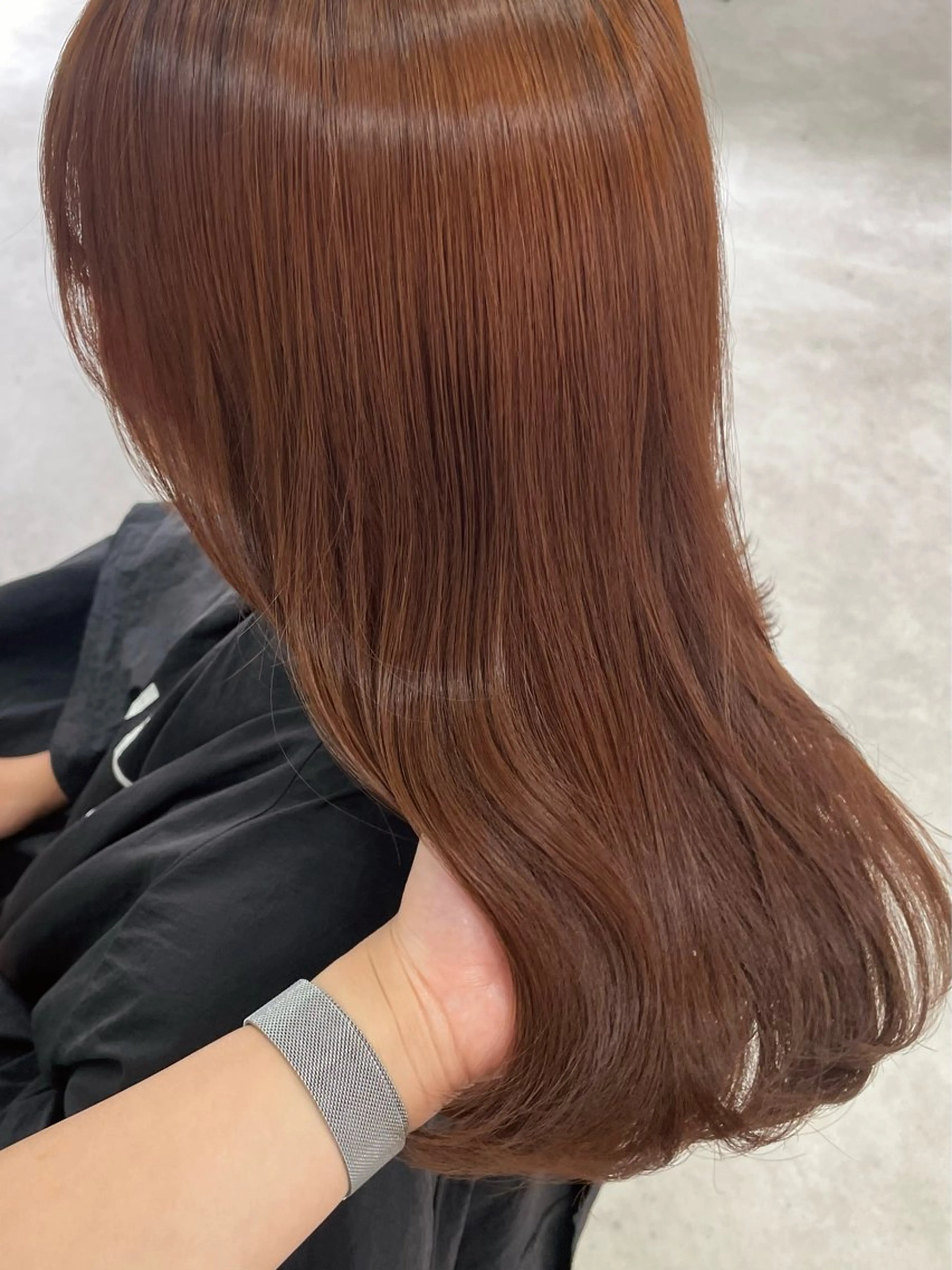 セミロング ヘアカラー トリートメント Mina/岡山/矯正 ブリーチ/レイヤーのヘアスタイル