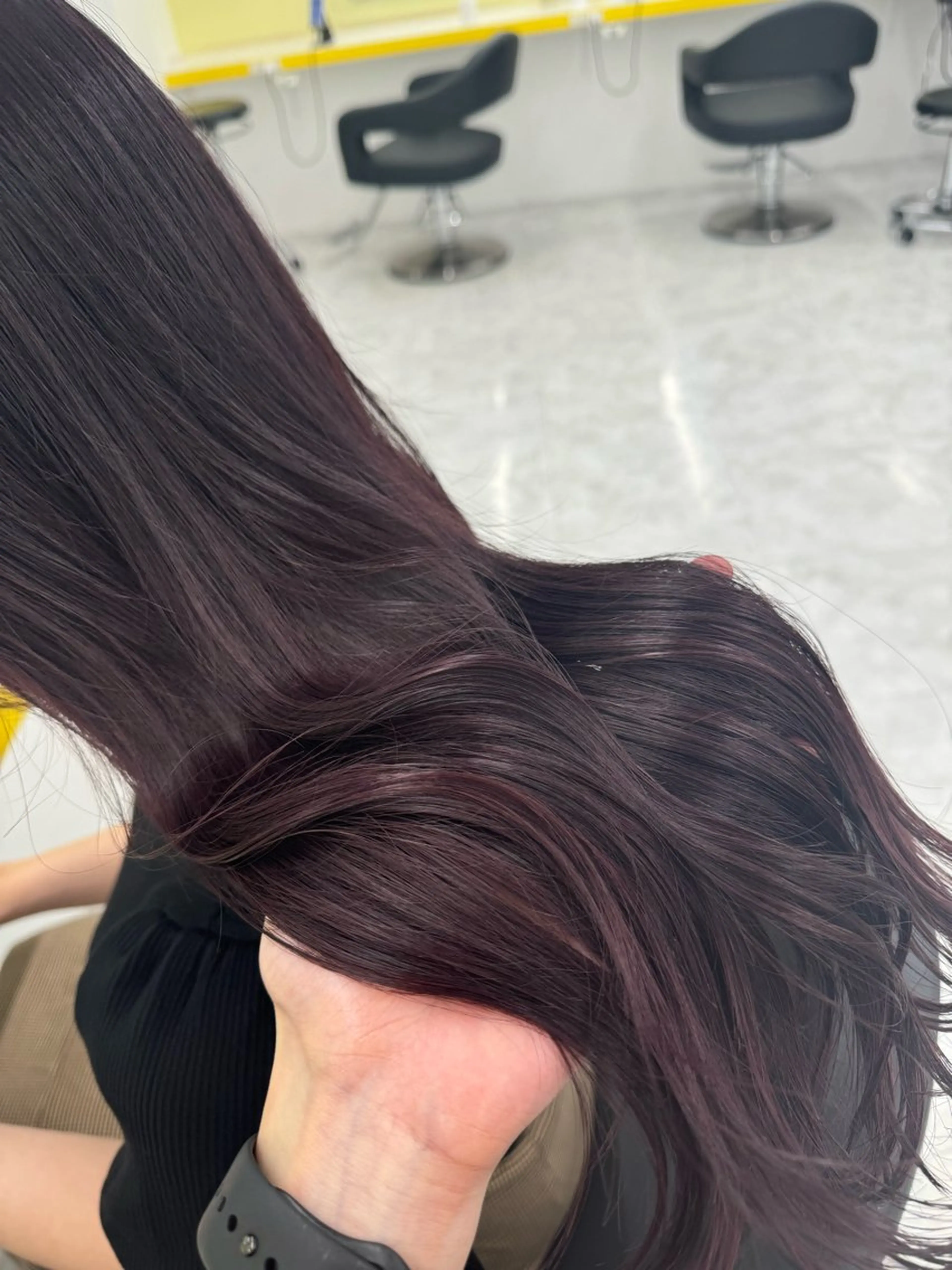 カラー ヘアアレンジ ヘアカラー トリートメント ヘアセット ☁️トレンド✖️ 透明感☁️りくのヘアスタイル