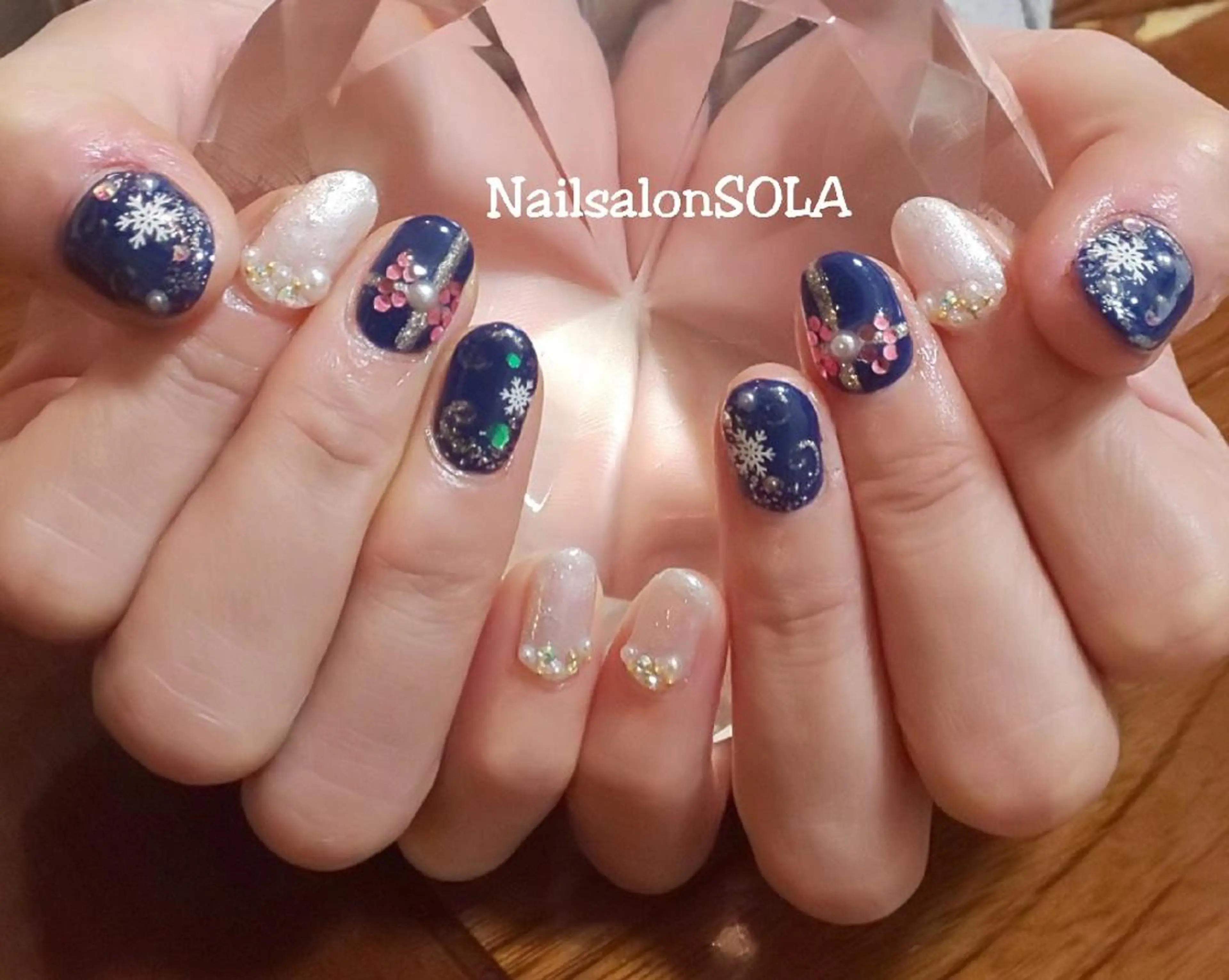 ネイル 冬ネイル クリスマス ハンドネイル 田代 夏子のネイルデザイン