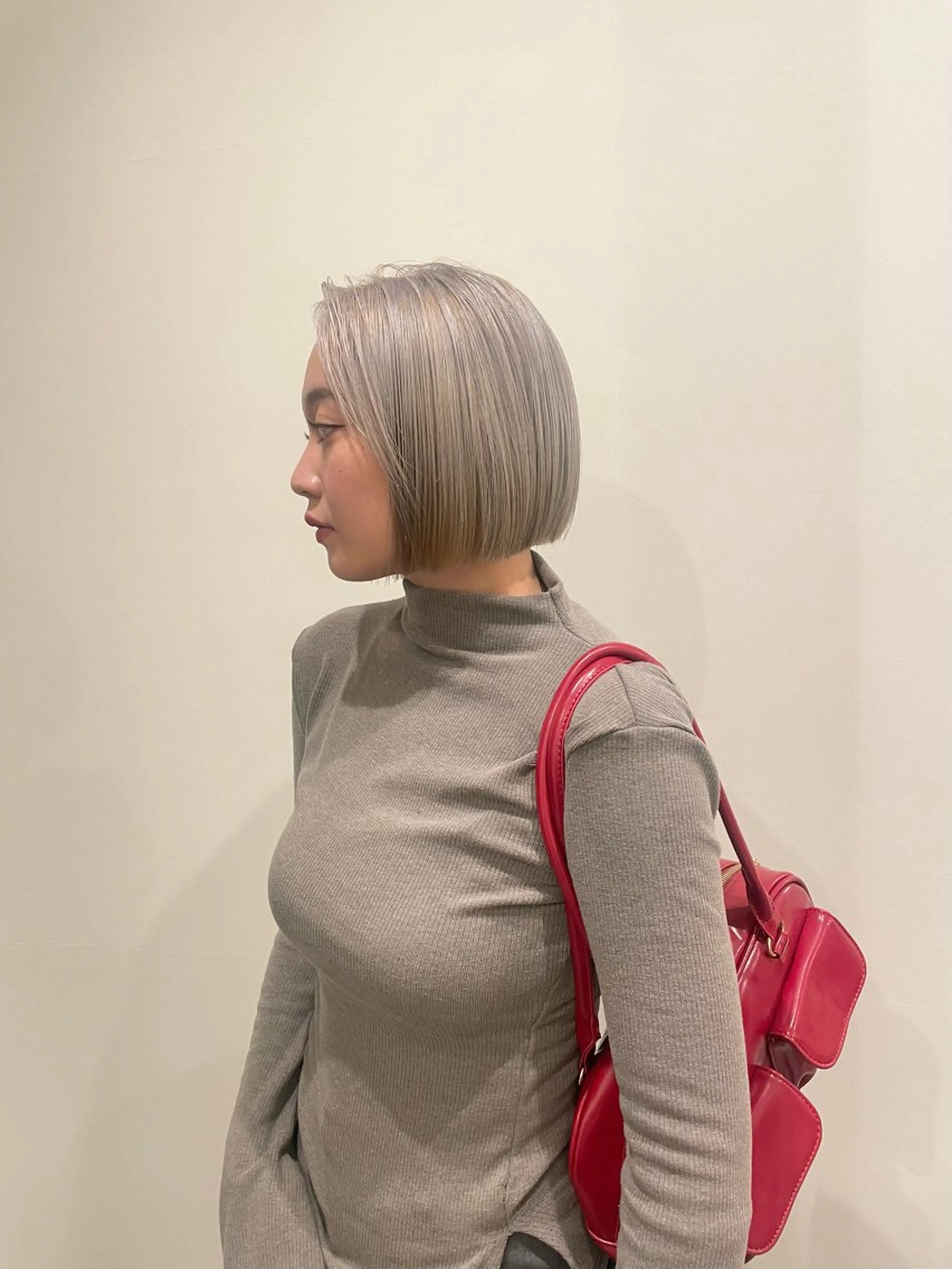 ミディアム カラー 似合わせカット カット ヘアカラー トリートメント 渋谷 留菜のヘアスタイル