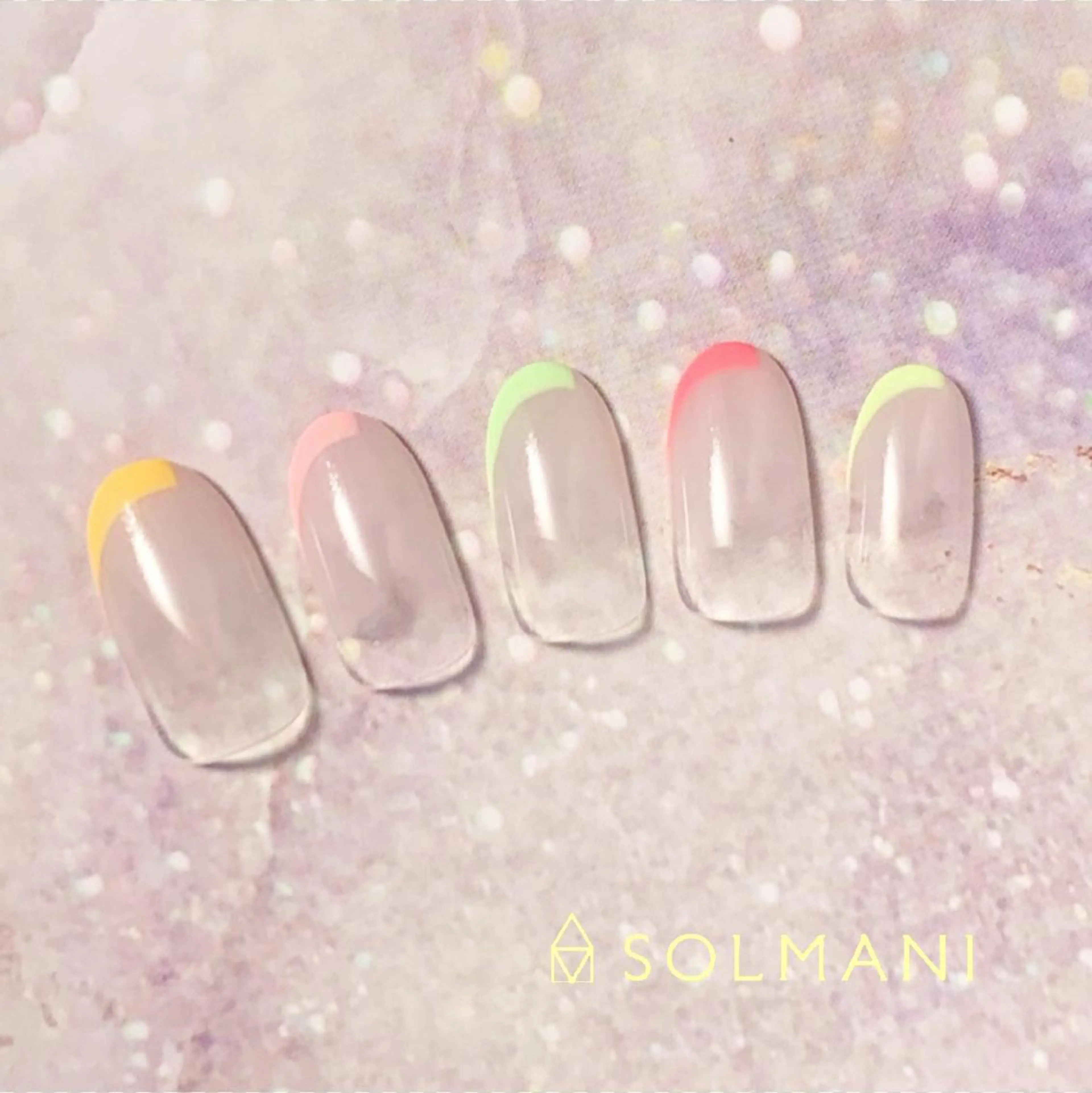 ネイル フレンチネイル SOLMANI 予約担当のネイルデザイン